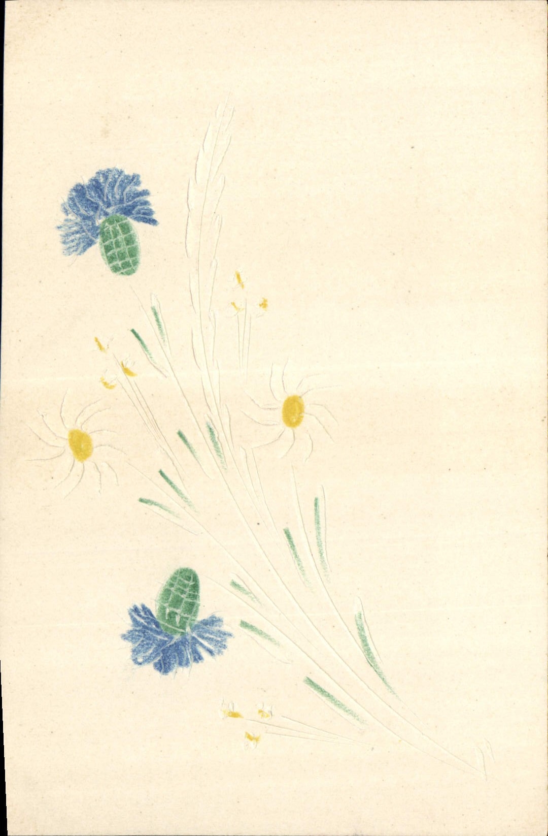 CPA Fantaisie Fleurs 