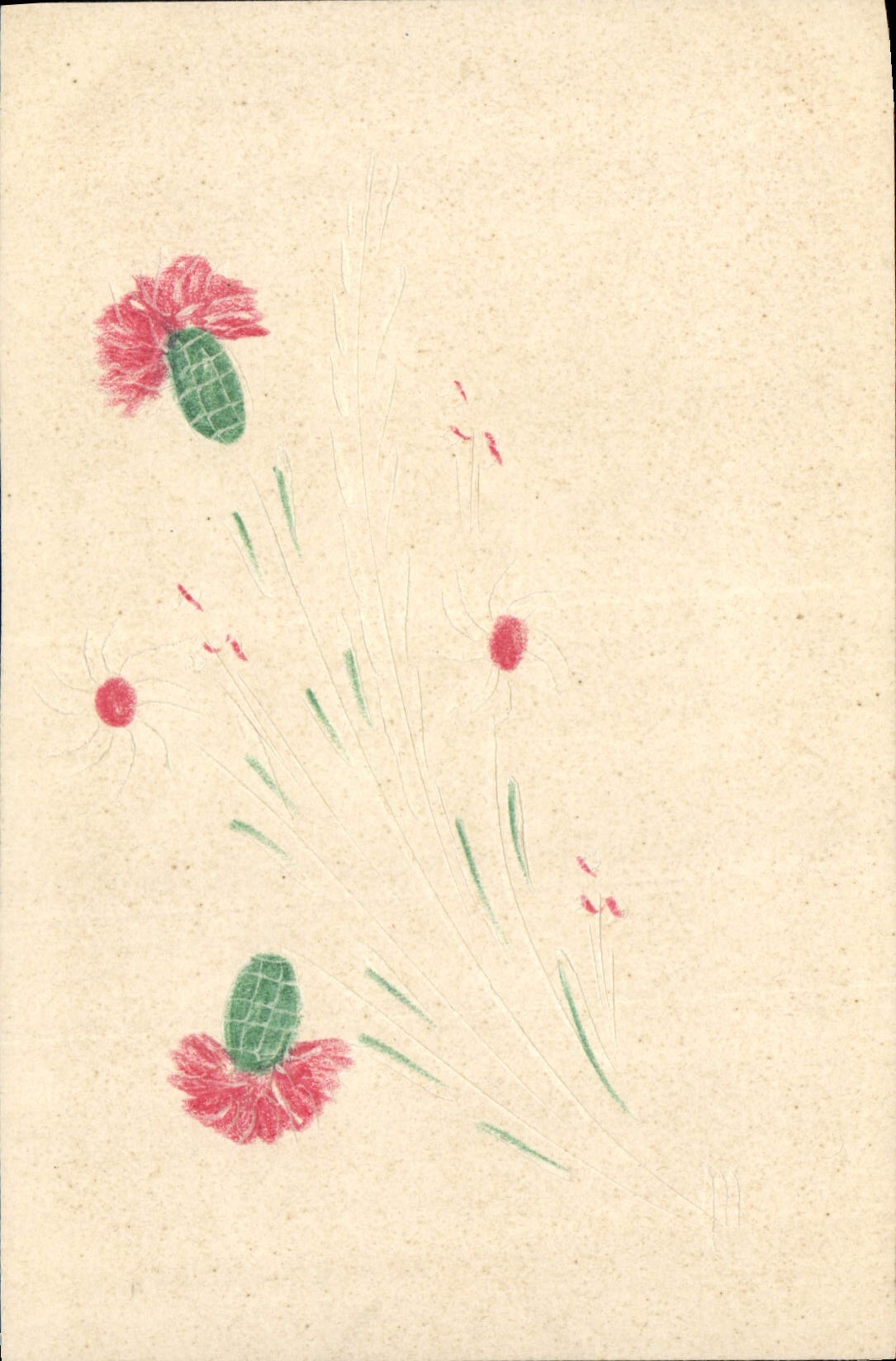 CPA Fantaisie Fleurs 