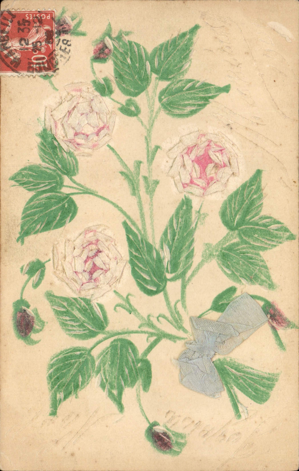 CPA Fantaisie Fleurs 