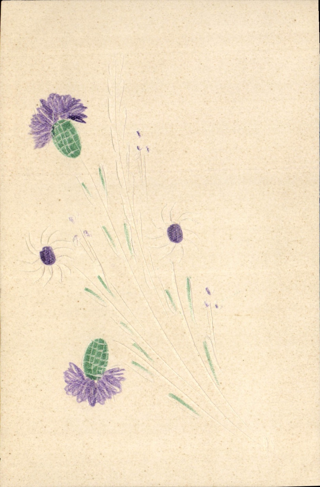 CPA Fantaisie Fleurs 