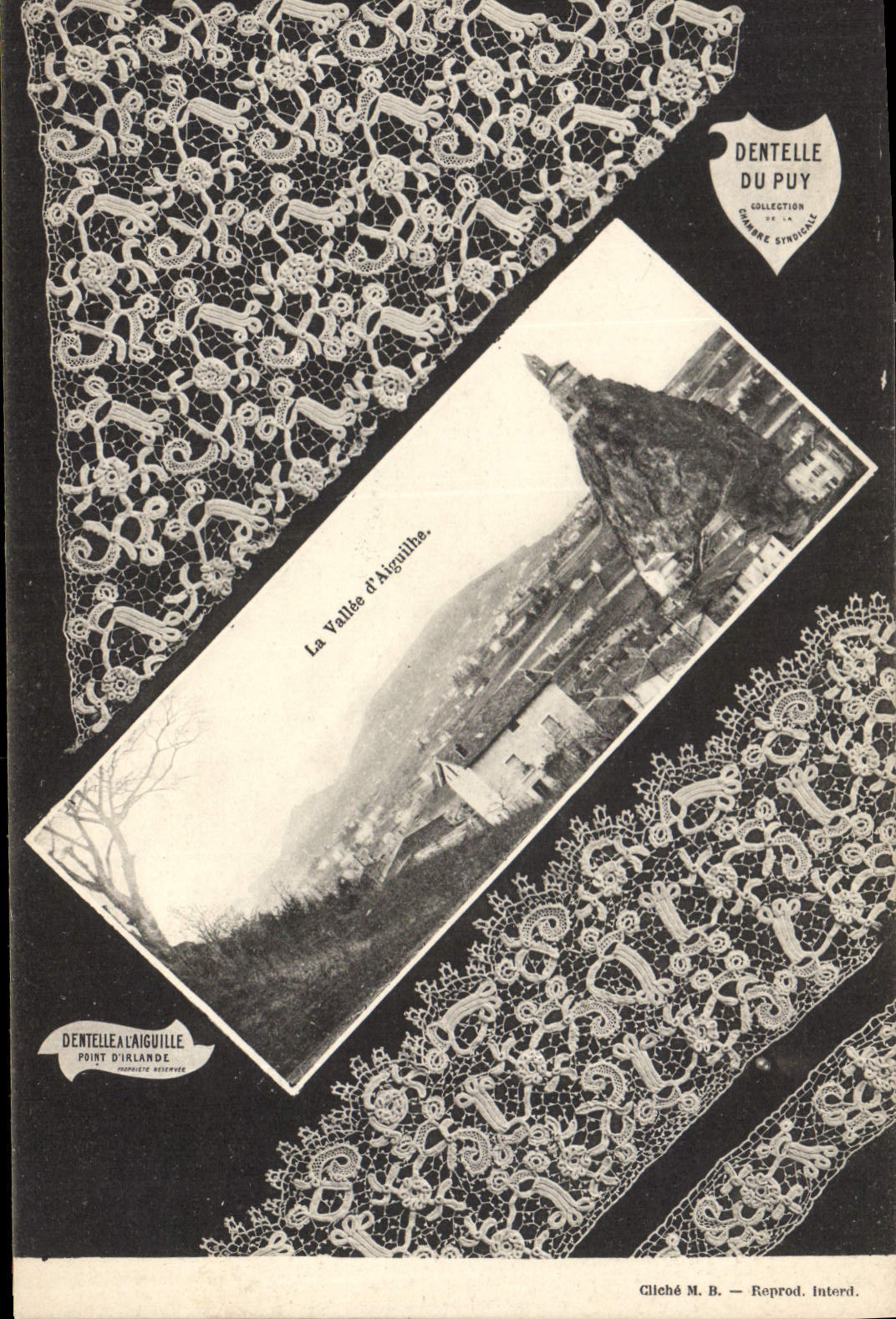 CPA Folklore Dentelle Dentelliere Le Puy La vallee d'Aiguilhe 