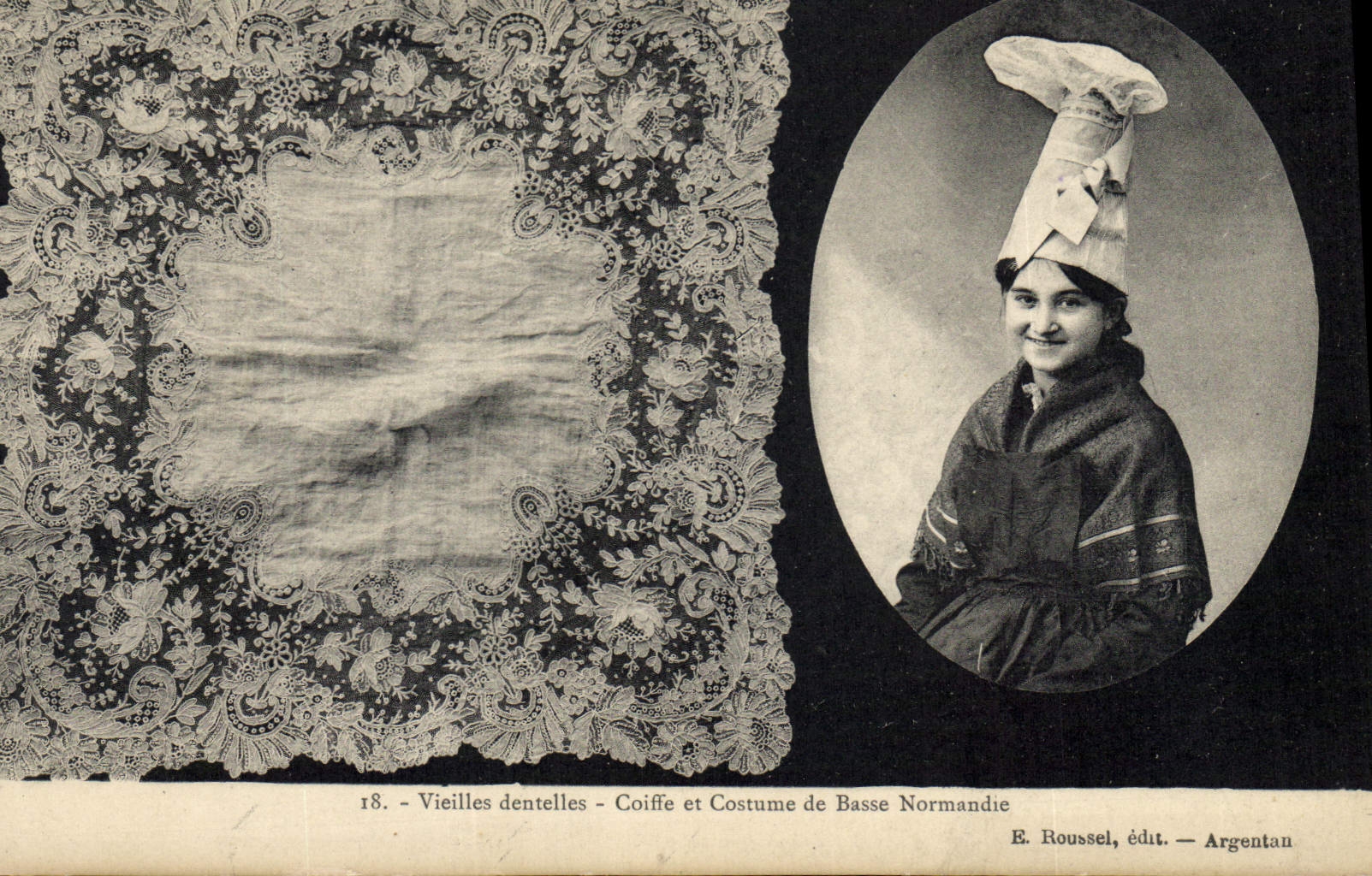 CPA Folklore Dentelle Dentelliere Vieilles dentelles Normandie 