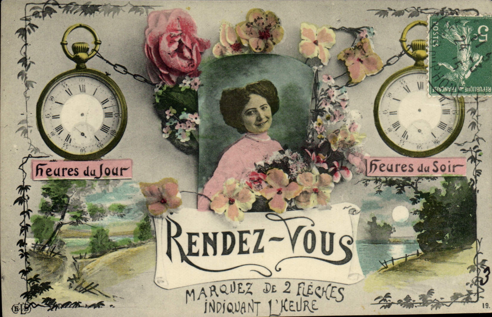 Postal Fantasia Mujer vuelven muestra tiene soporte