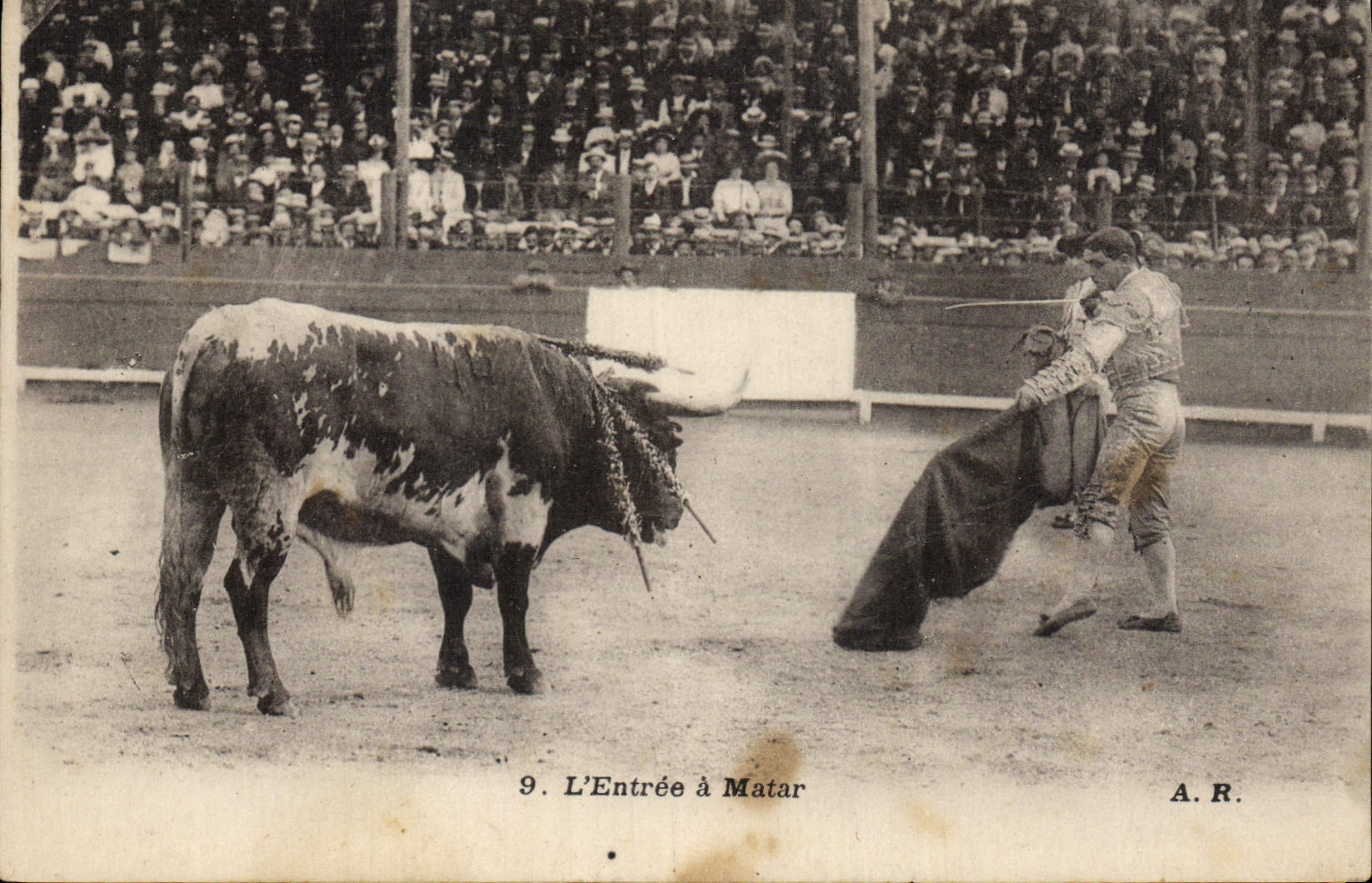 CPA Corrida Course de taureaux L'entree a Matar 