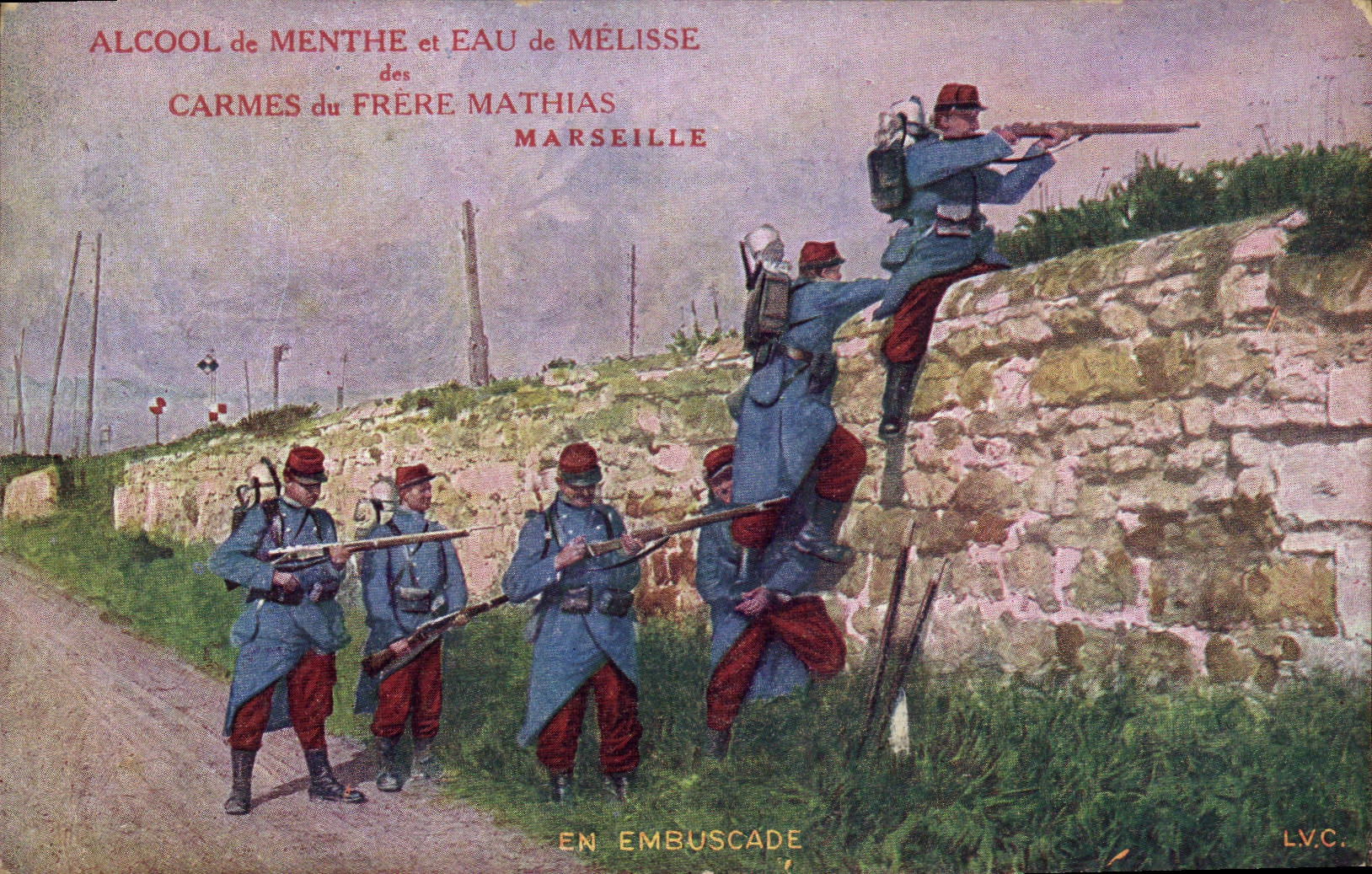 CPA Militaria En embuscade 