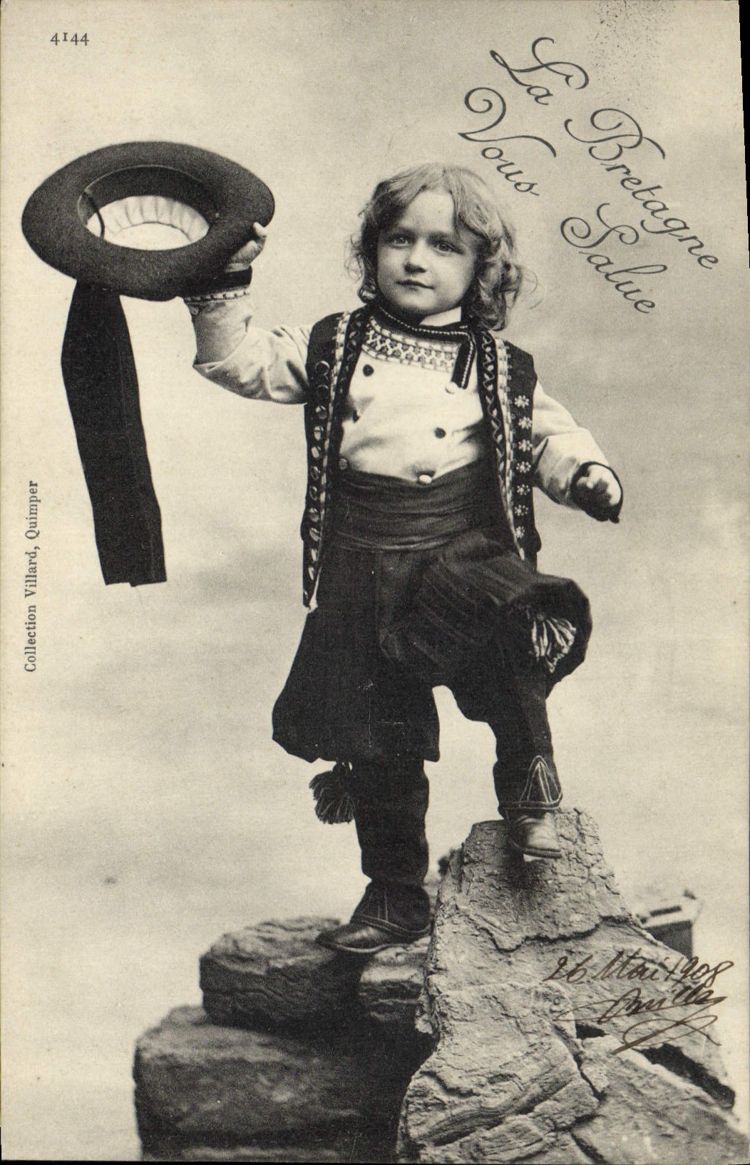 CPA Folklore Enfant Bretagne 