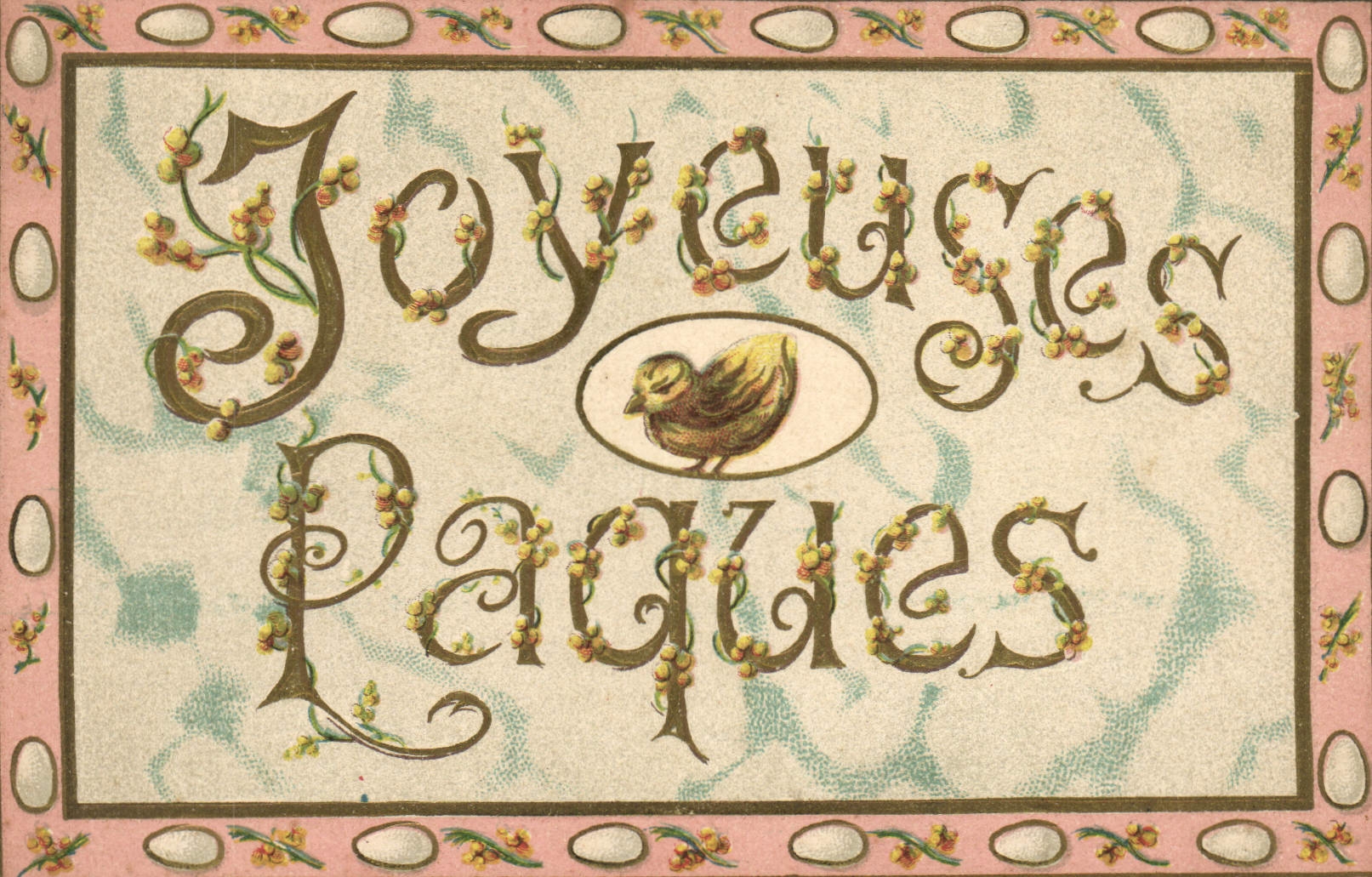 Vintage Postcard Fantasy Easter Chick