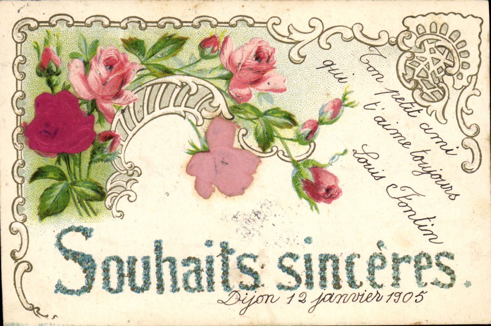 CPA Fantaisie Fleurs 