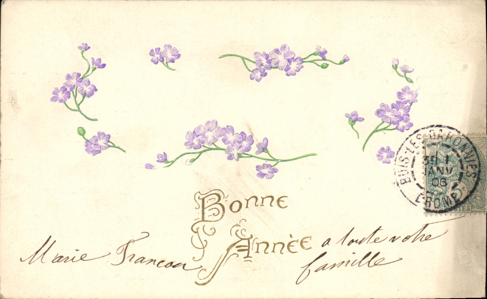 CPA Fantaisie Fleurs 