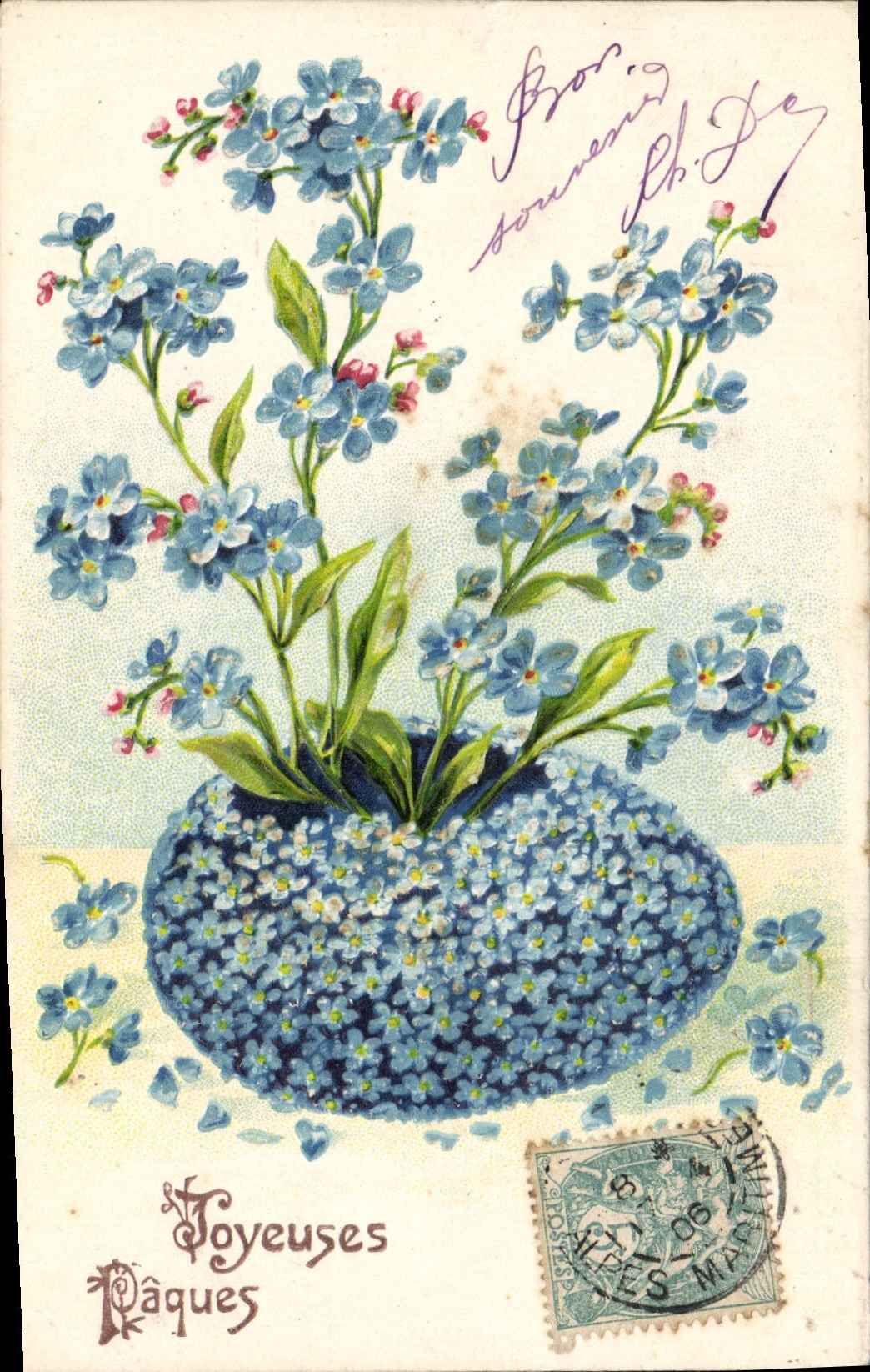 CPA Fantaisie Fleurs 