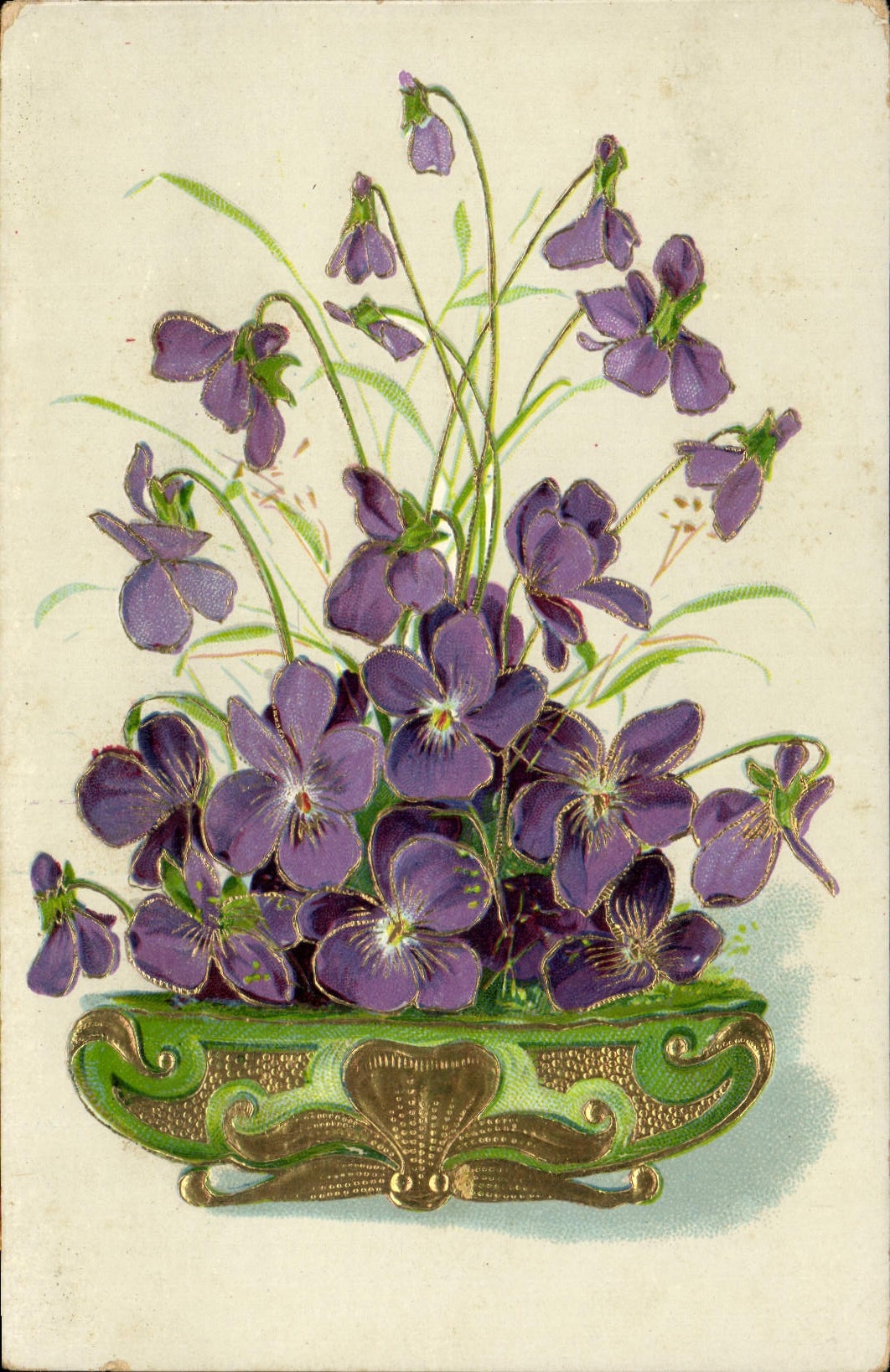 CPA Fantaisie Fleurs 