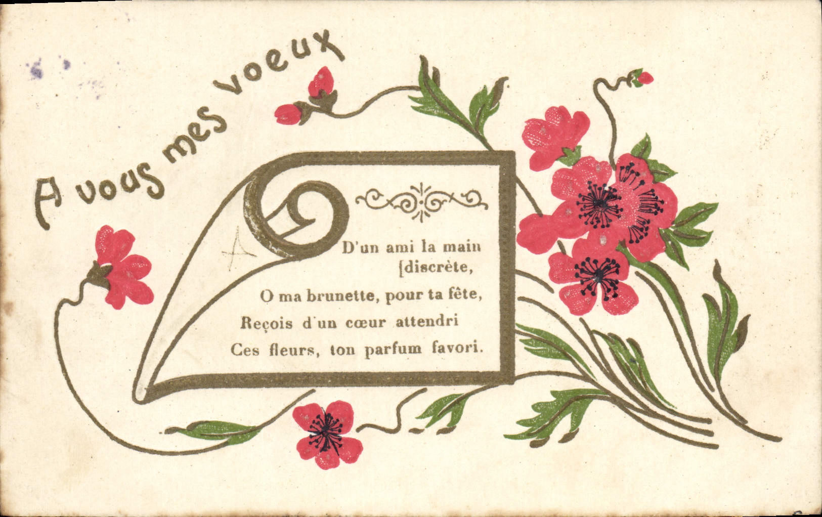 CPA Fantaisie Fleurs 