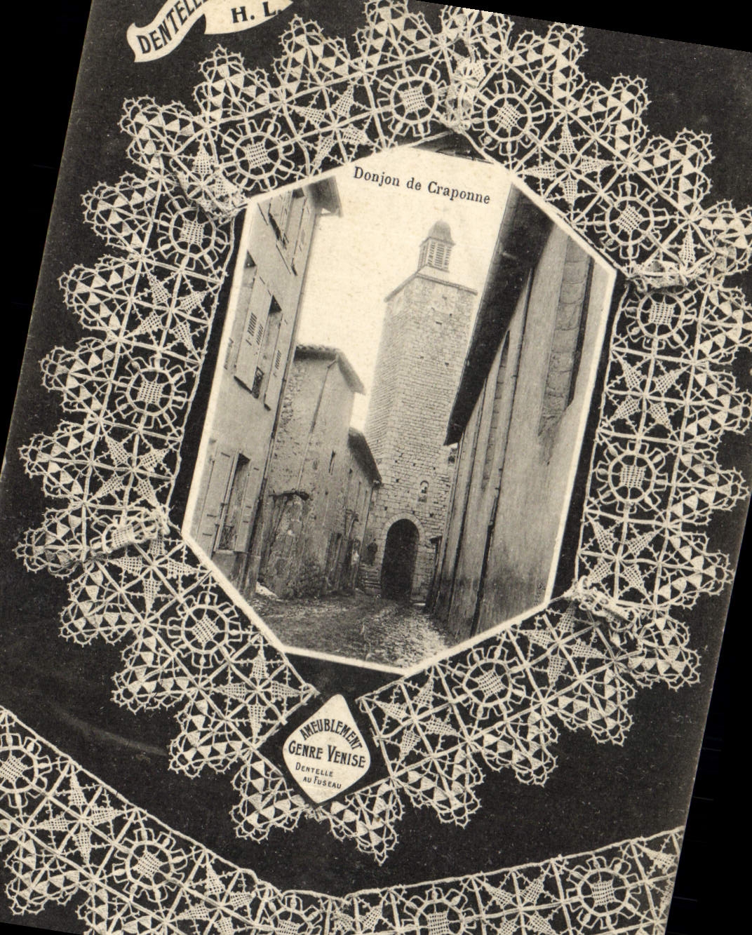 CPA Folklore Dentelle Dentelliere Donjon de Craponne 