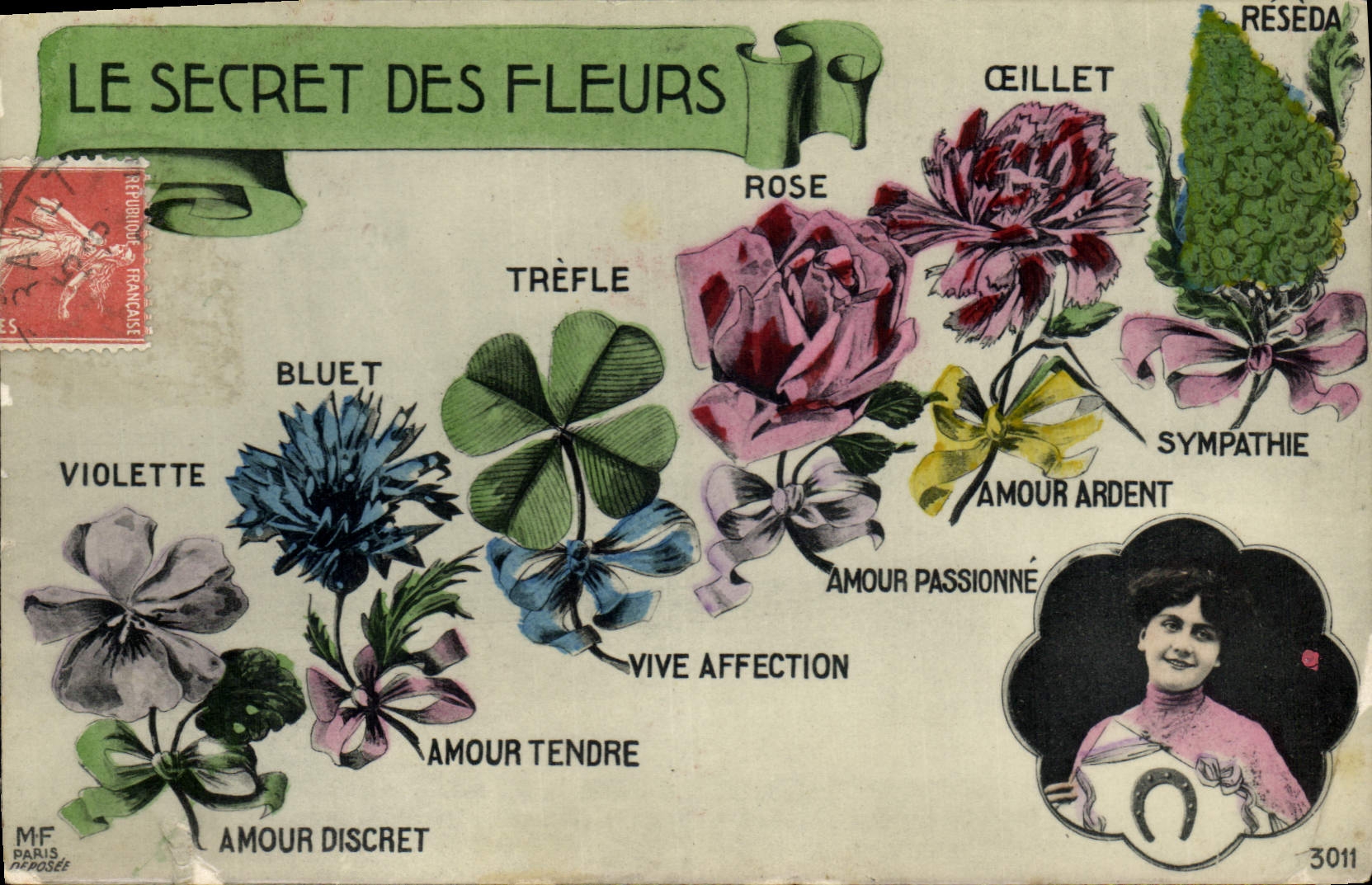 CPA Fantaisie Le secret des Fleurs 