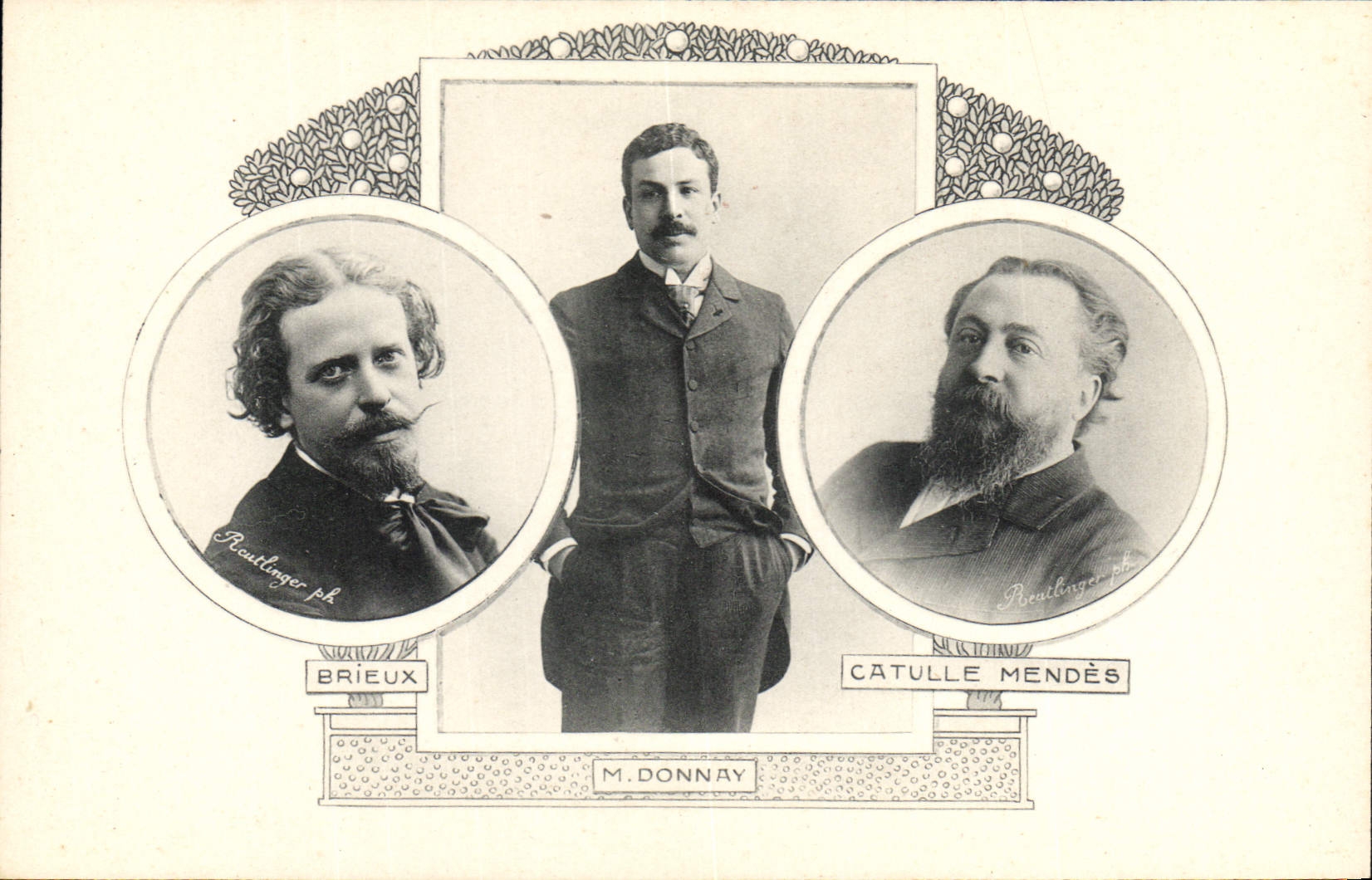 CPA Brieux Donnay Catulle Mendes