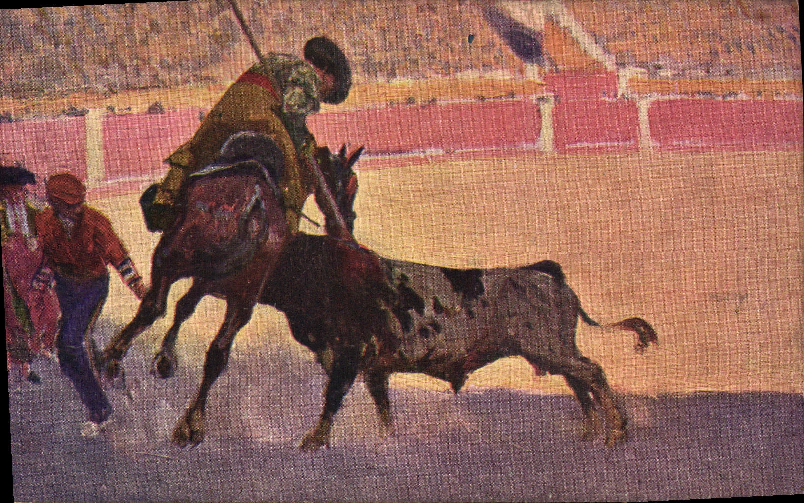 CPA Corrida Course de taureaux 