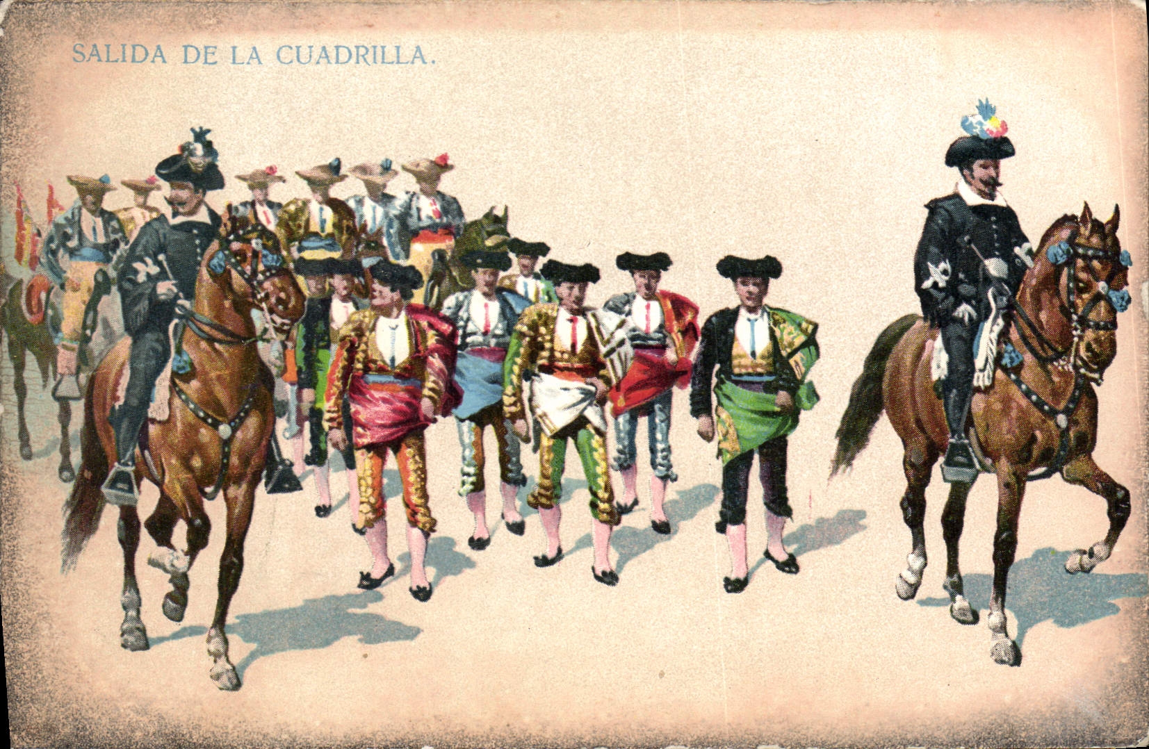 CPA Corrida Course de taureaux Salida de la Cuadrilla