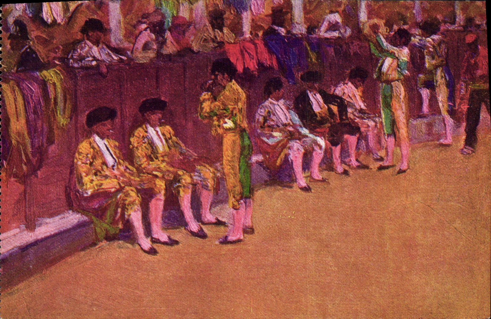 CPA Corrida Course de taureaux Bertuchi 