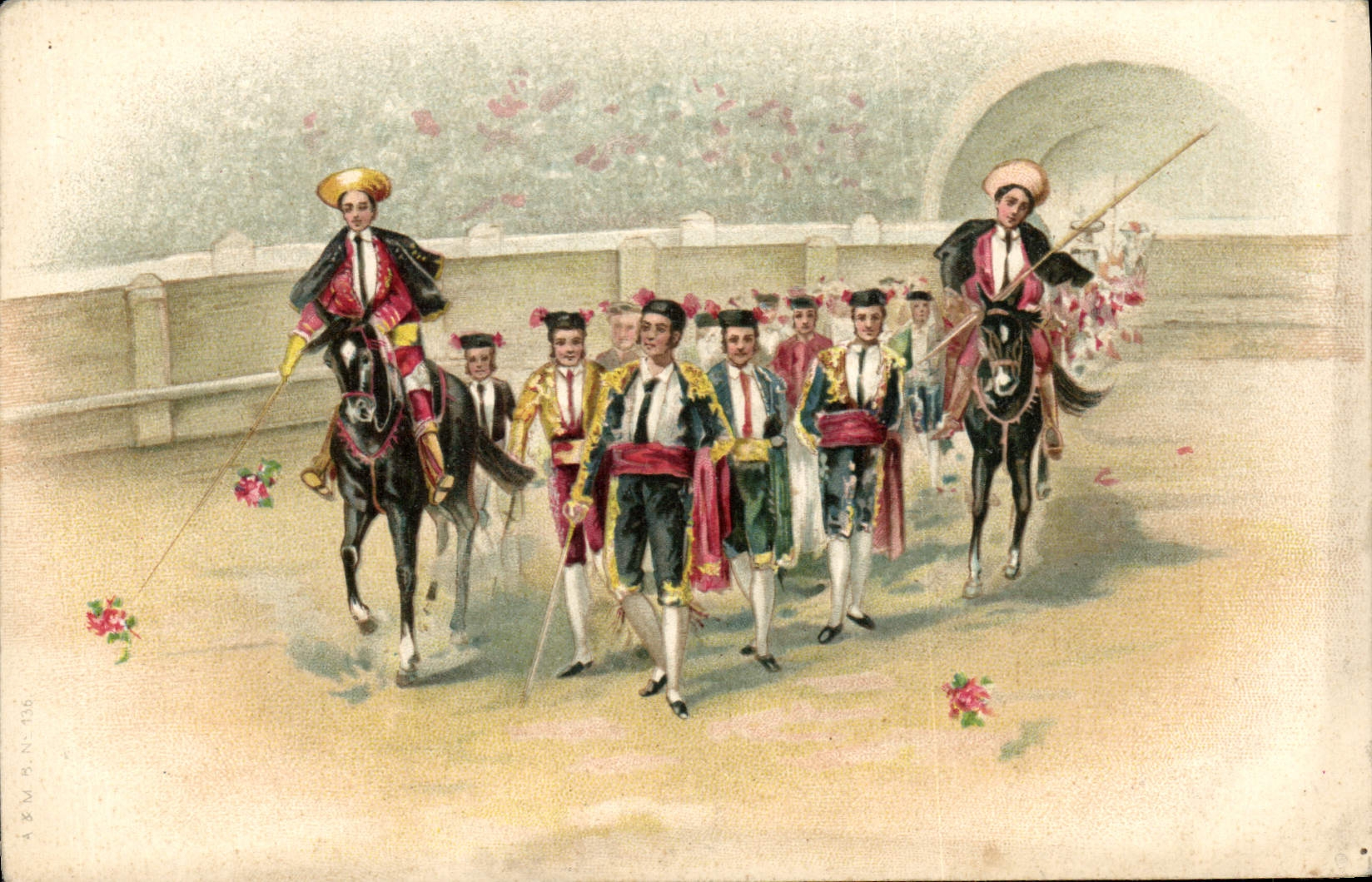 CPA Corrida Course de taureaux 