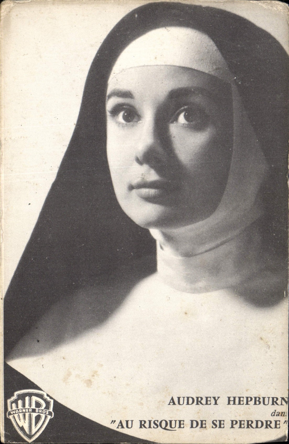 Modern Postcard Cinema Audrey Hepburn With the risk to lose itself