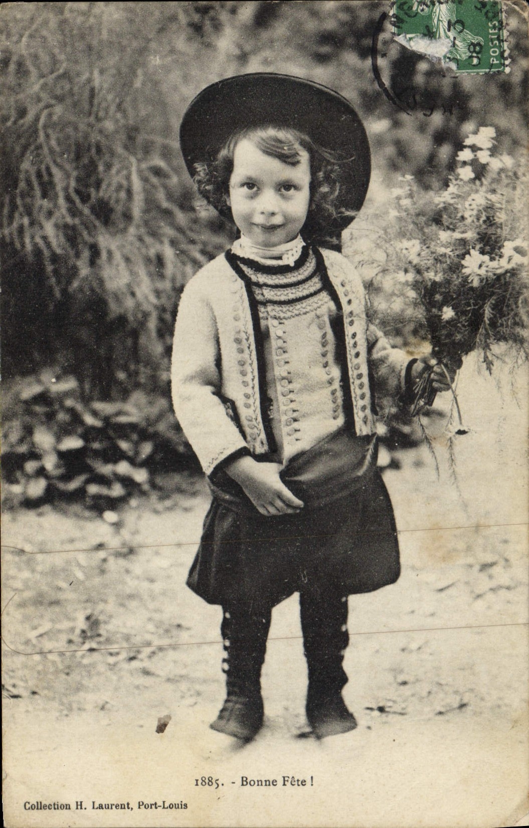 CPA Folklore Bonne fete Enfant