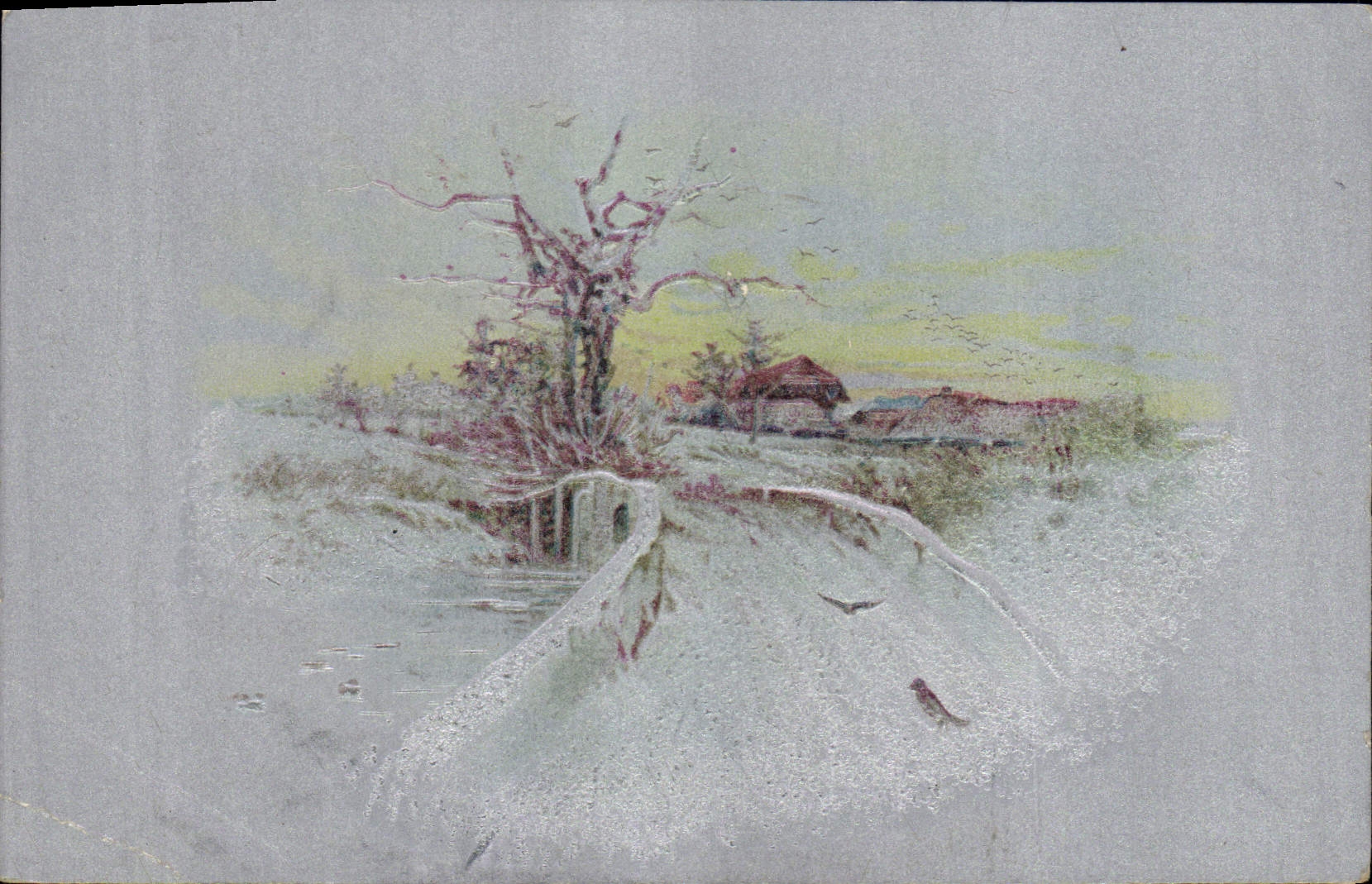 CPA Fantaisie Paysage 