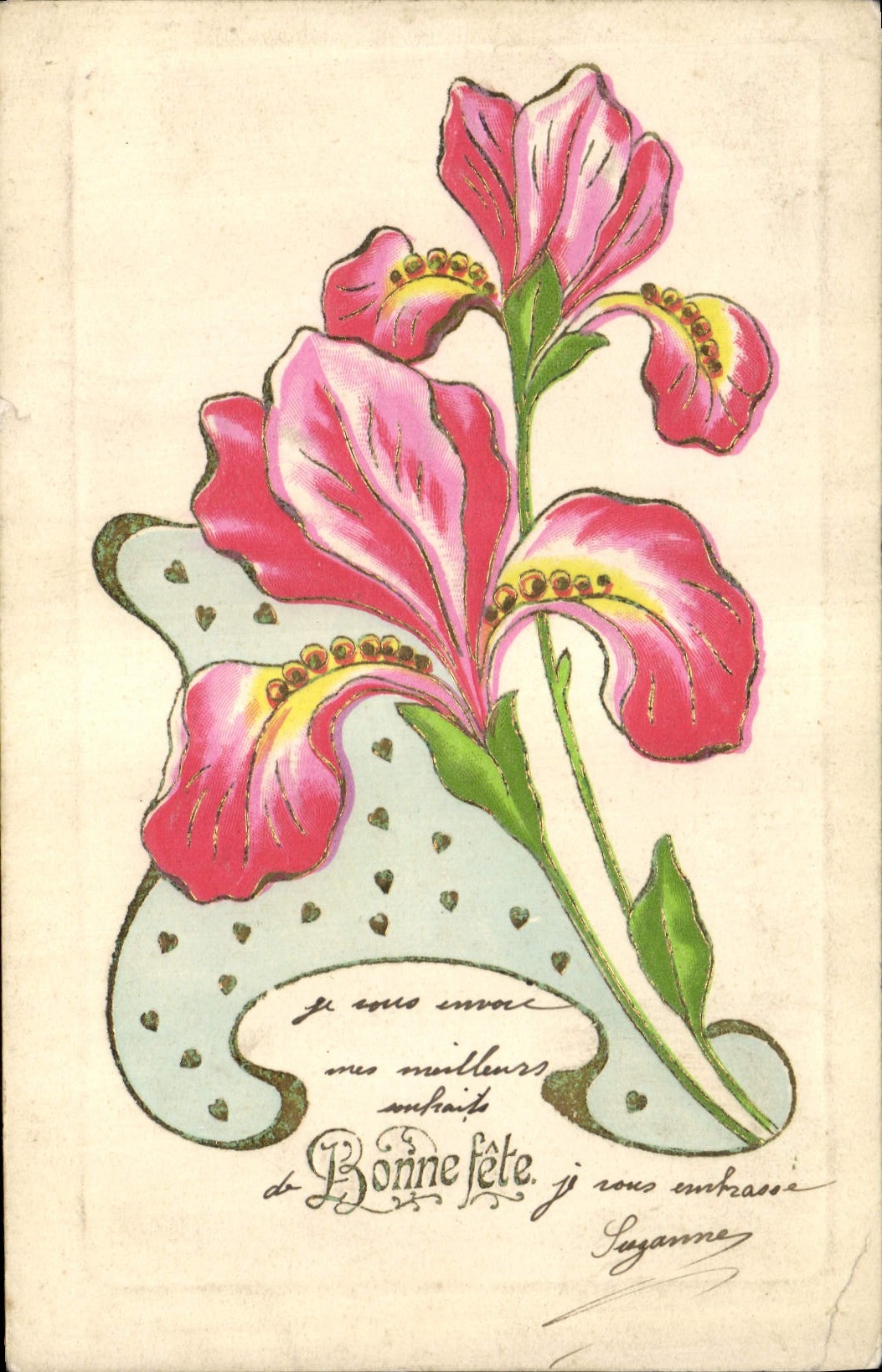 CPA Fantaisie Fleurs 