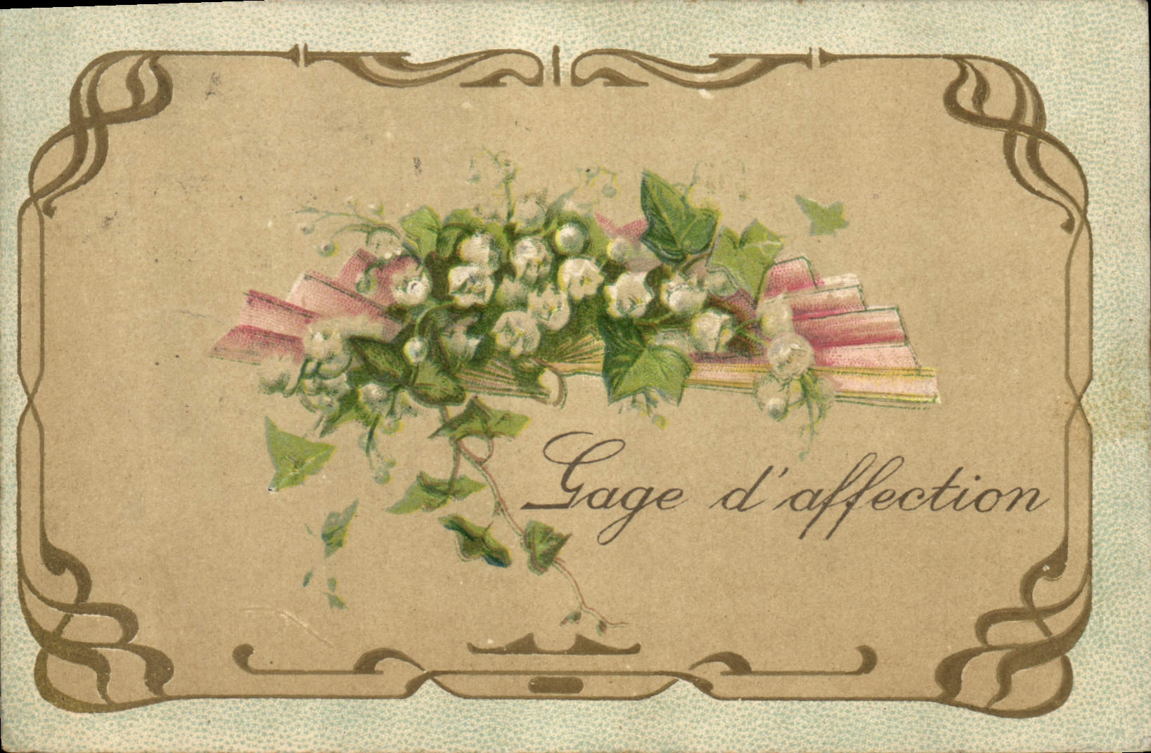 CPA Fantaisie Fleurs Muguet 