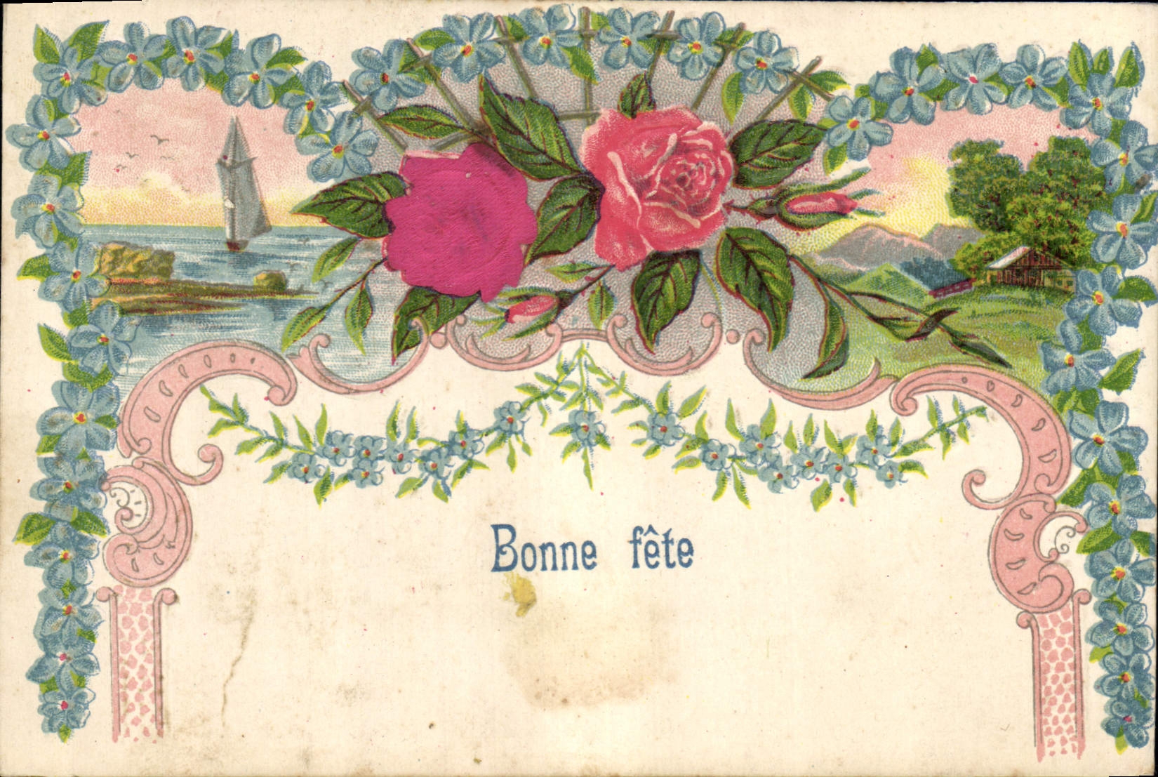 CPA Fantaisie Fleurs 