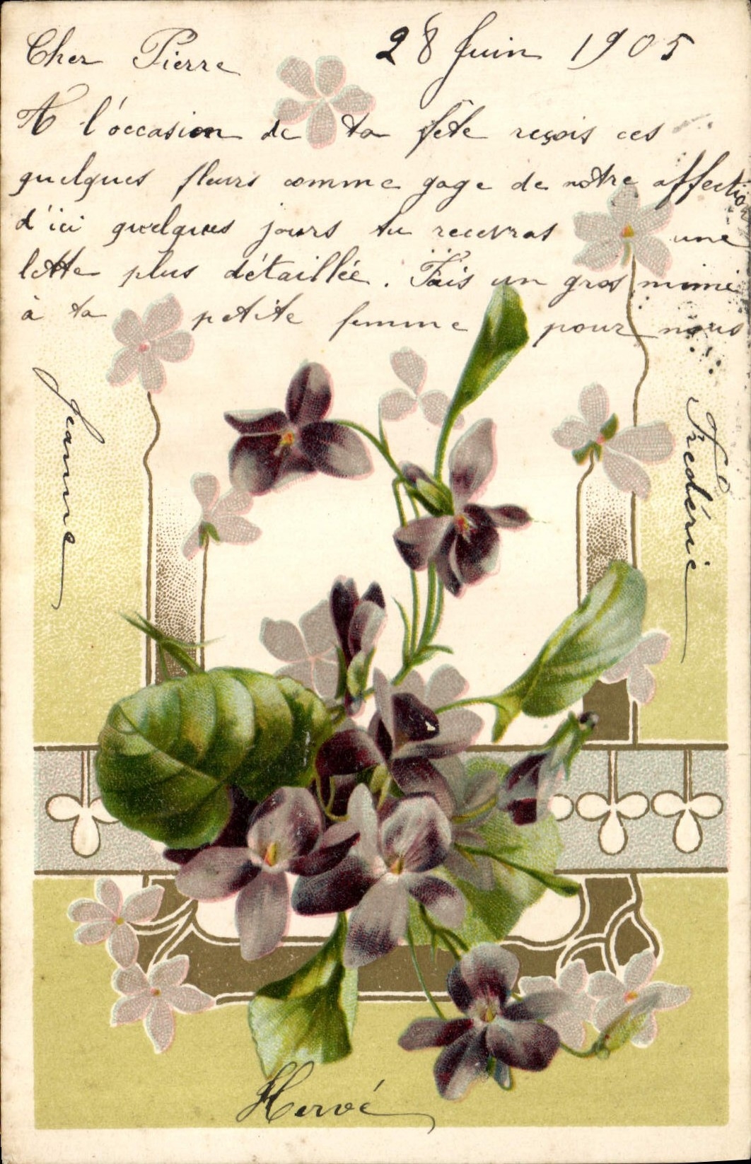 CPA Fantaisie Fleurs 