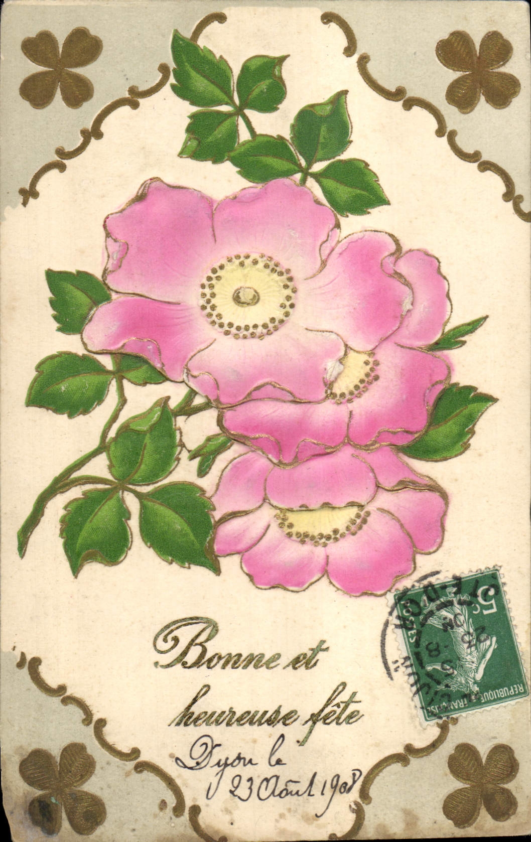 CPA Fantaisie Fleurs 