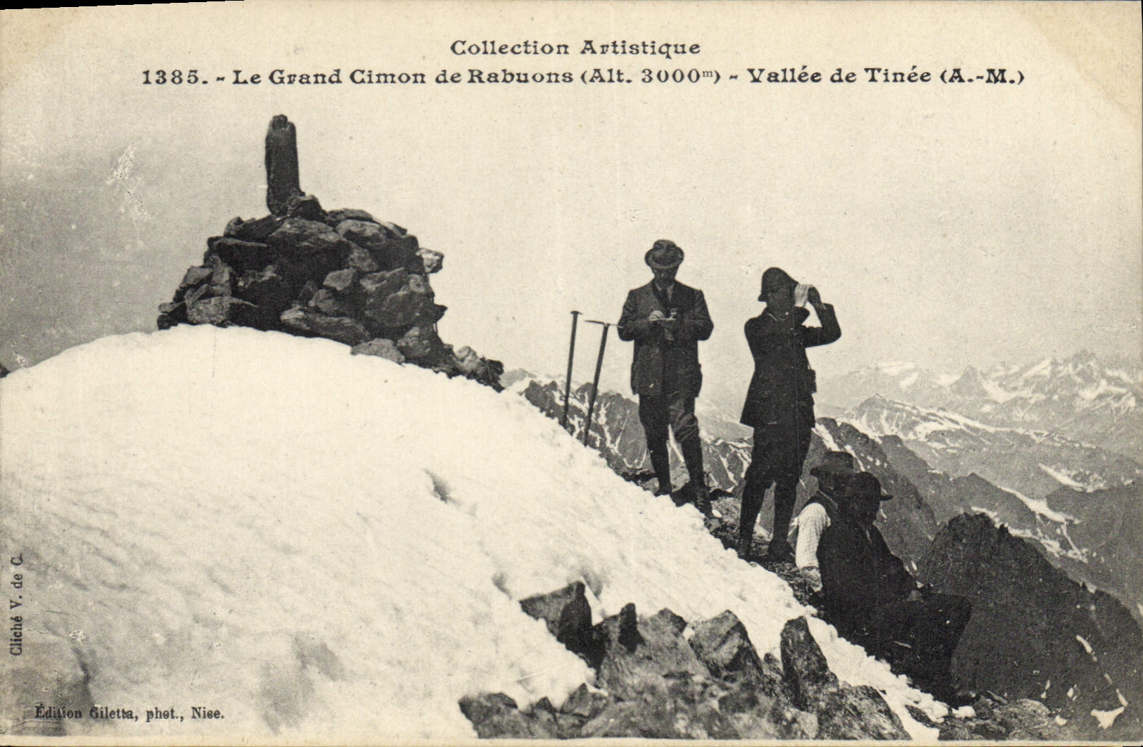CPA Alpinisme Le Grand Cimon de Rabuons Vallee de Tinee