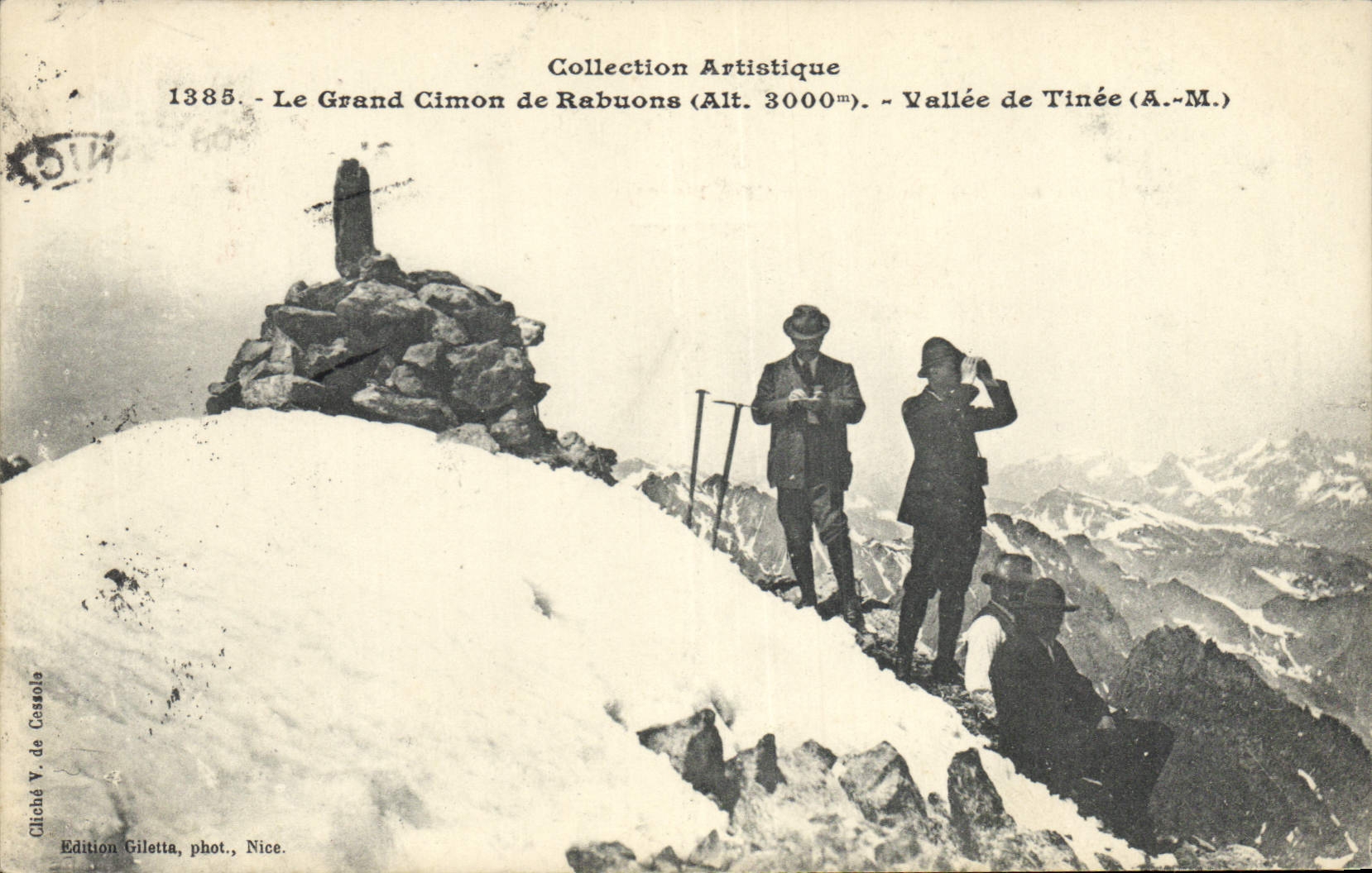 CPA Alpinisme Le Grand Cimon de Rabuons Vallee de Tinee