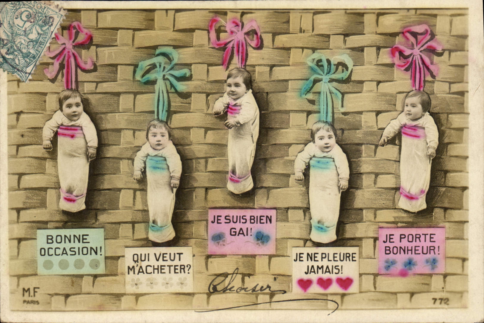 CPA Fantaisie Enfants Bebes 