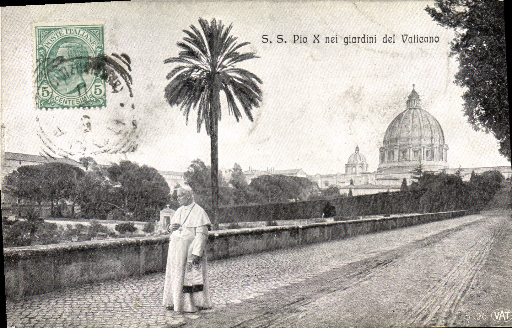 Vintage Postcard SS Pio X Vaticano