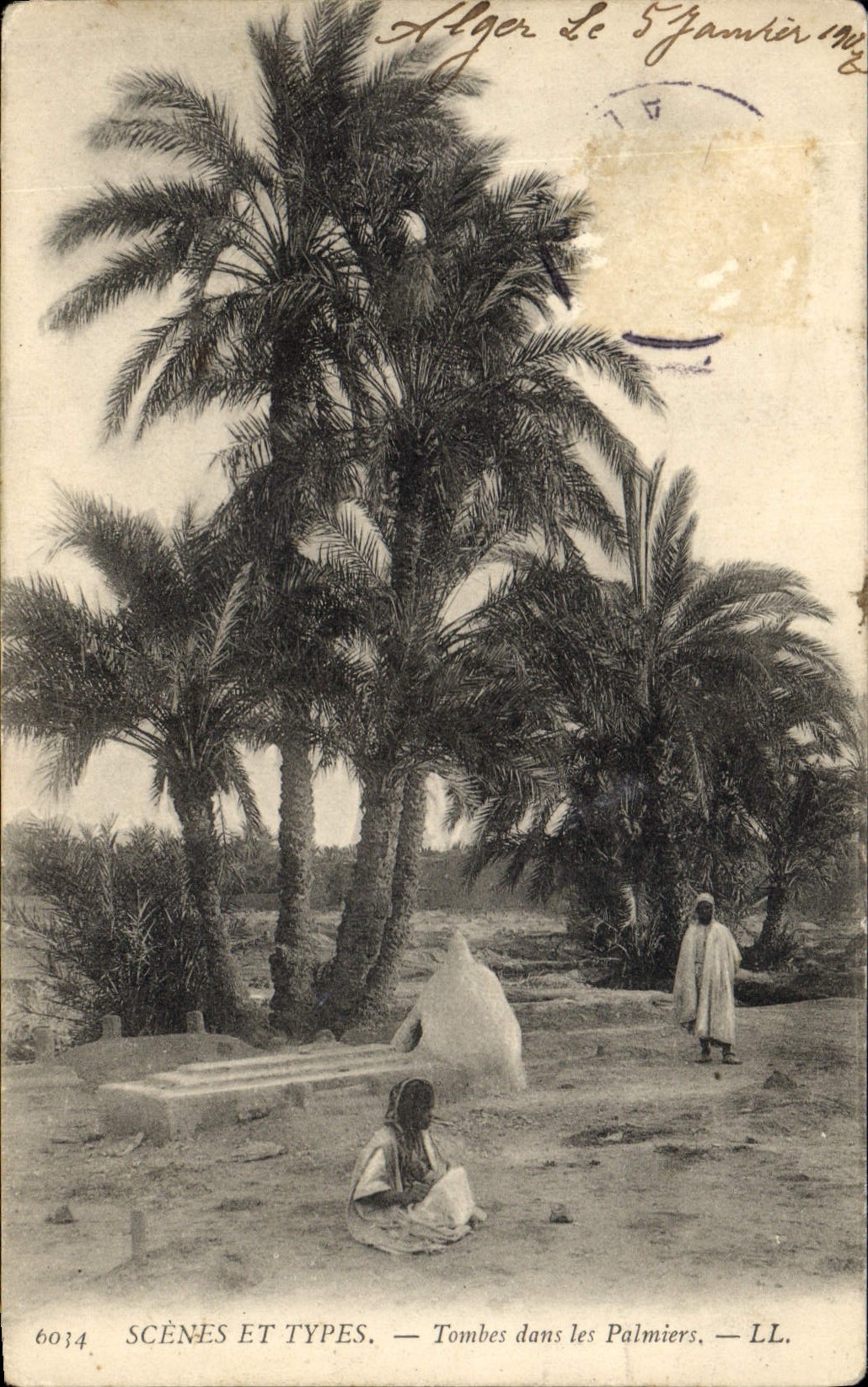 CPA Tombes dans les Palmiers 