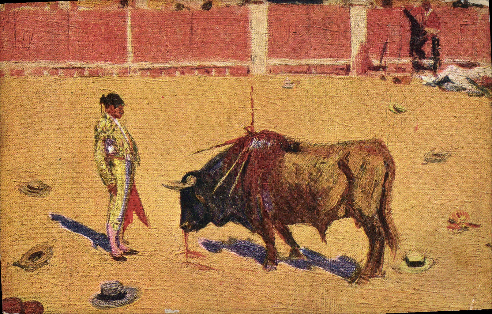 CPA Corrida Course de taureaux Bertuchi