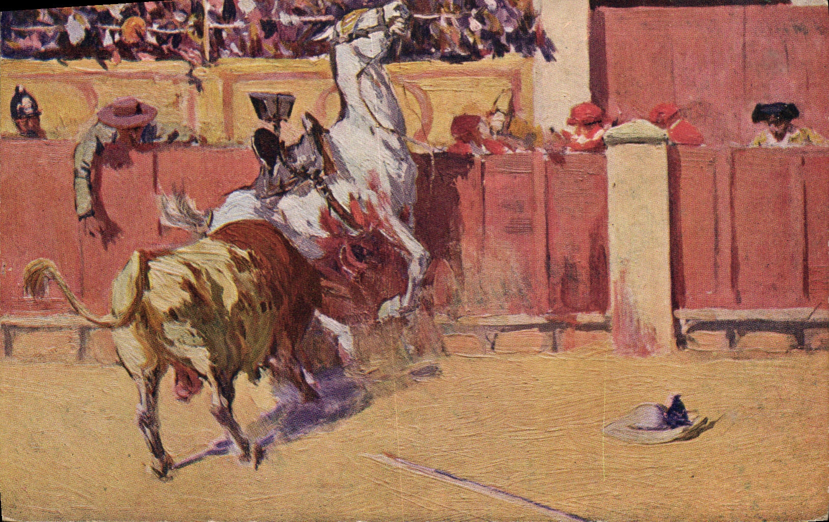 CPA Corrida Course de taureaux Bertuchi