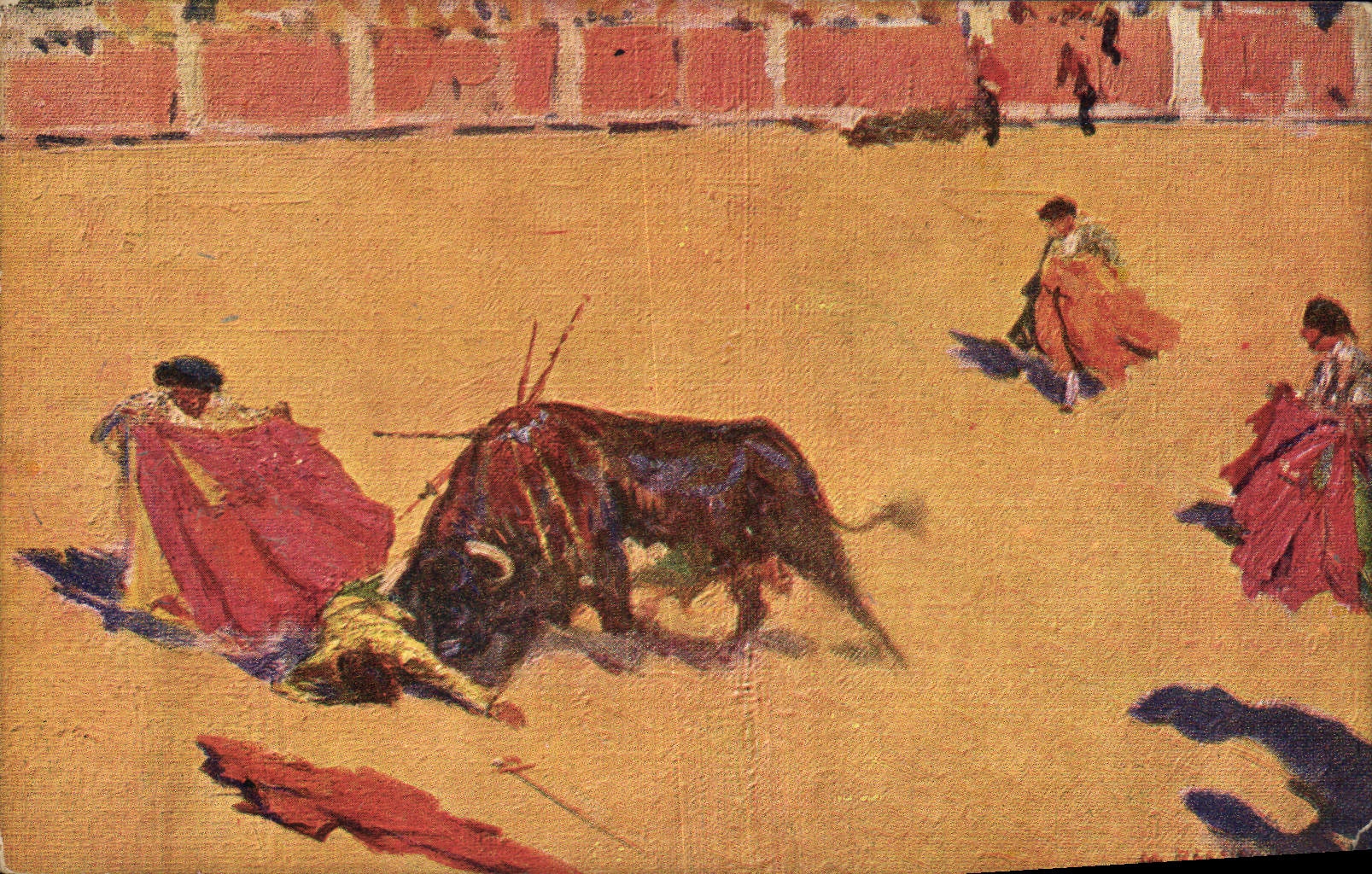 CPA Corrida Course de taureaux Bertuchi 