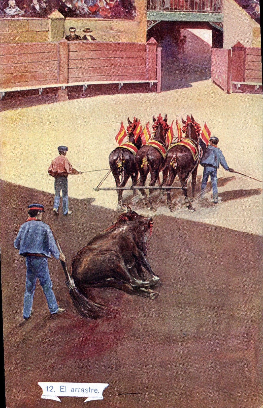 CPA Corrida Course de taureaux El Arrastre 