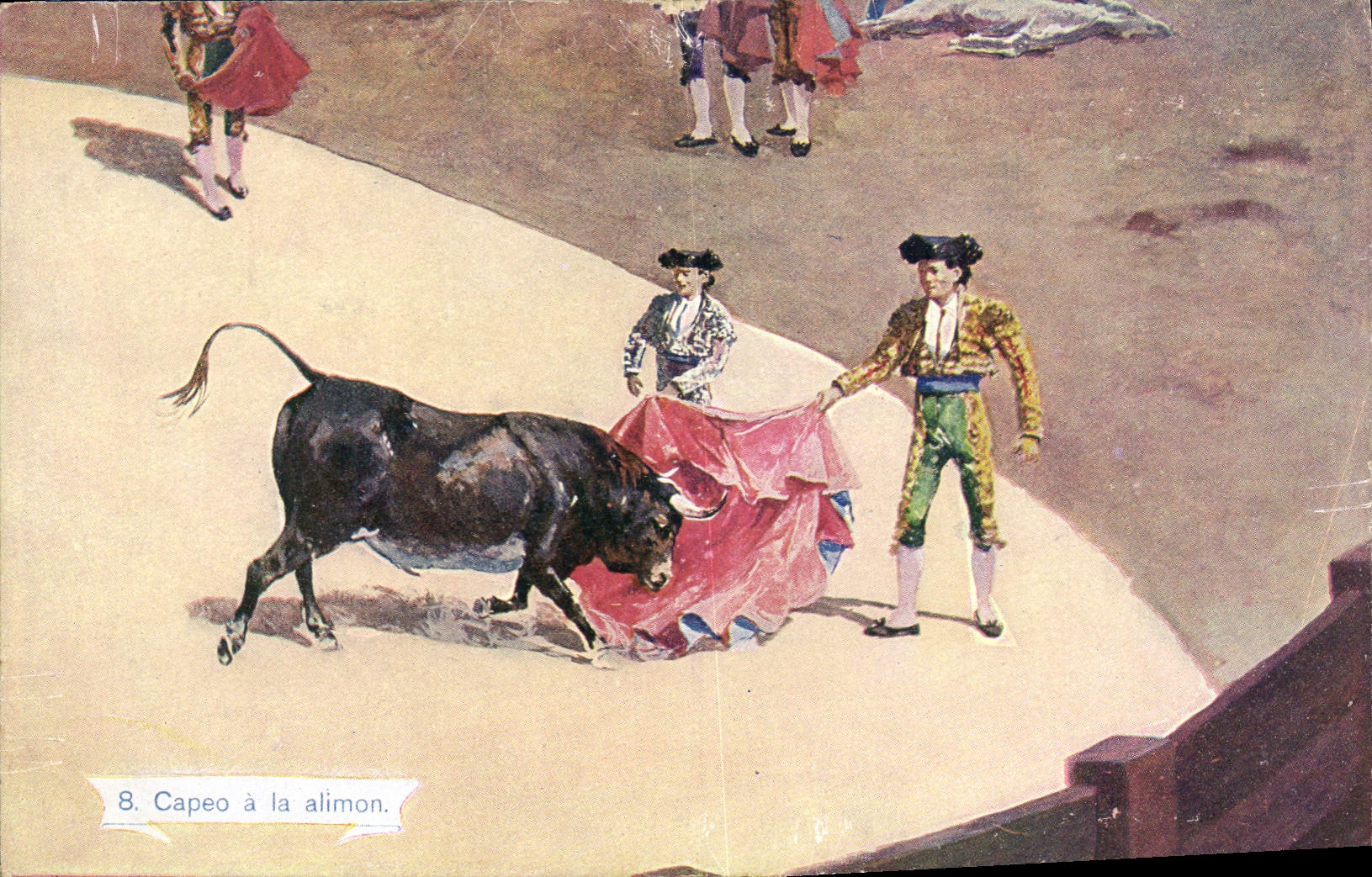 CPA Corrida Course de taureaux Capeo a la alimon 