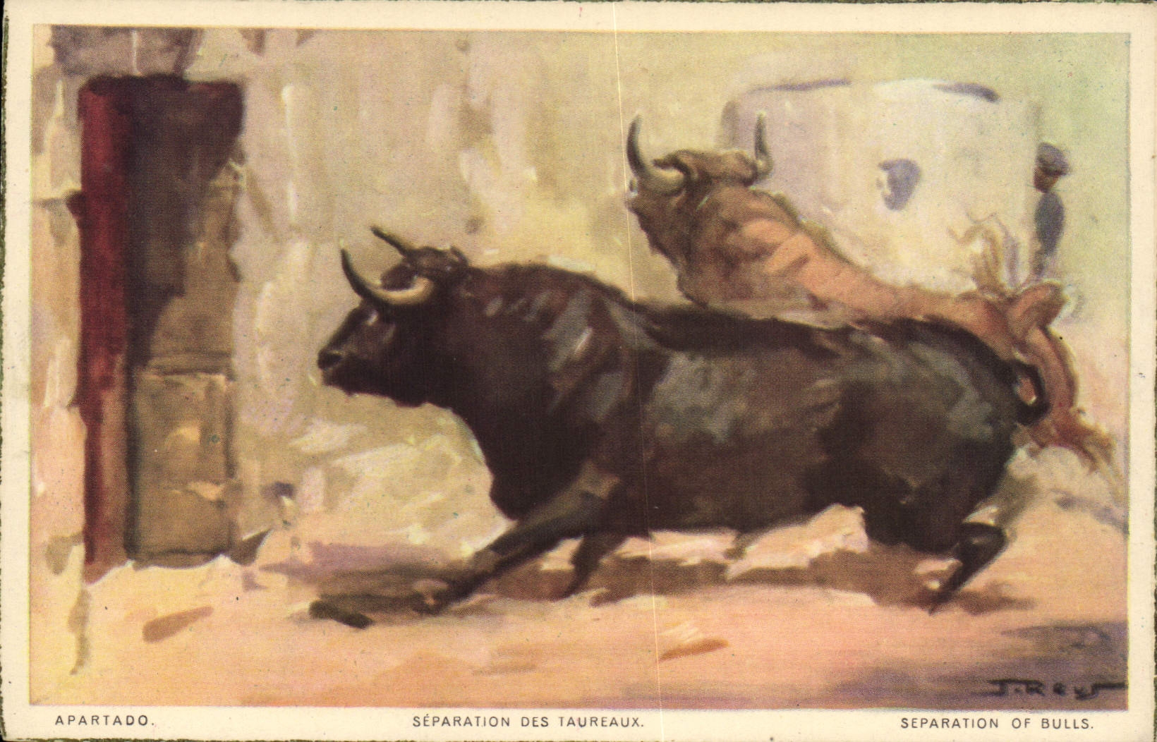 Postal Corrida Corrida de toros Apartado