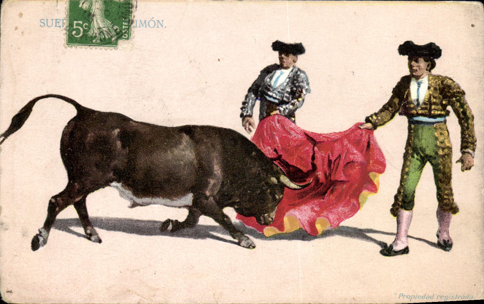 CPA Corrida Course de taureaux 