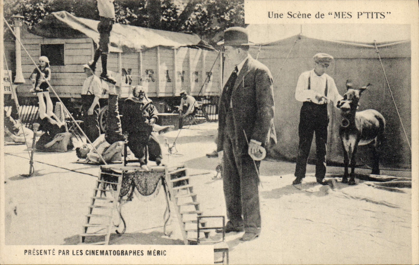 CPA Cinema Une scene de Mes P'tits Ane Mule Meric TOP