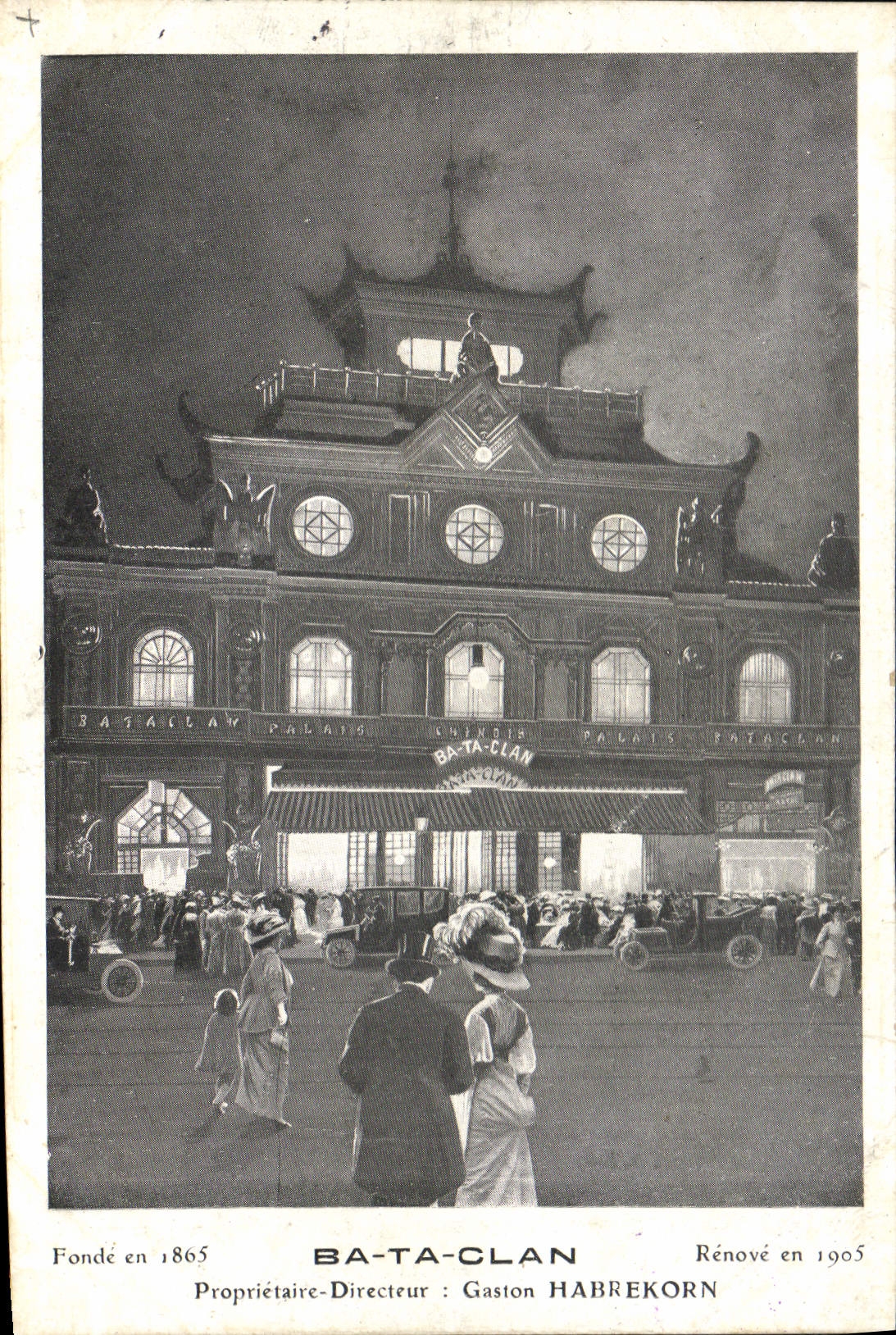 Vintage Postcard Cinema Bataclan Paris Geston Habrekon SIGNAL