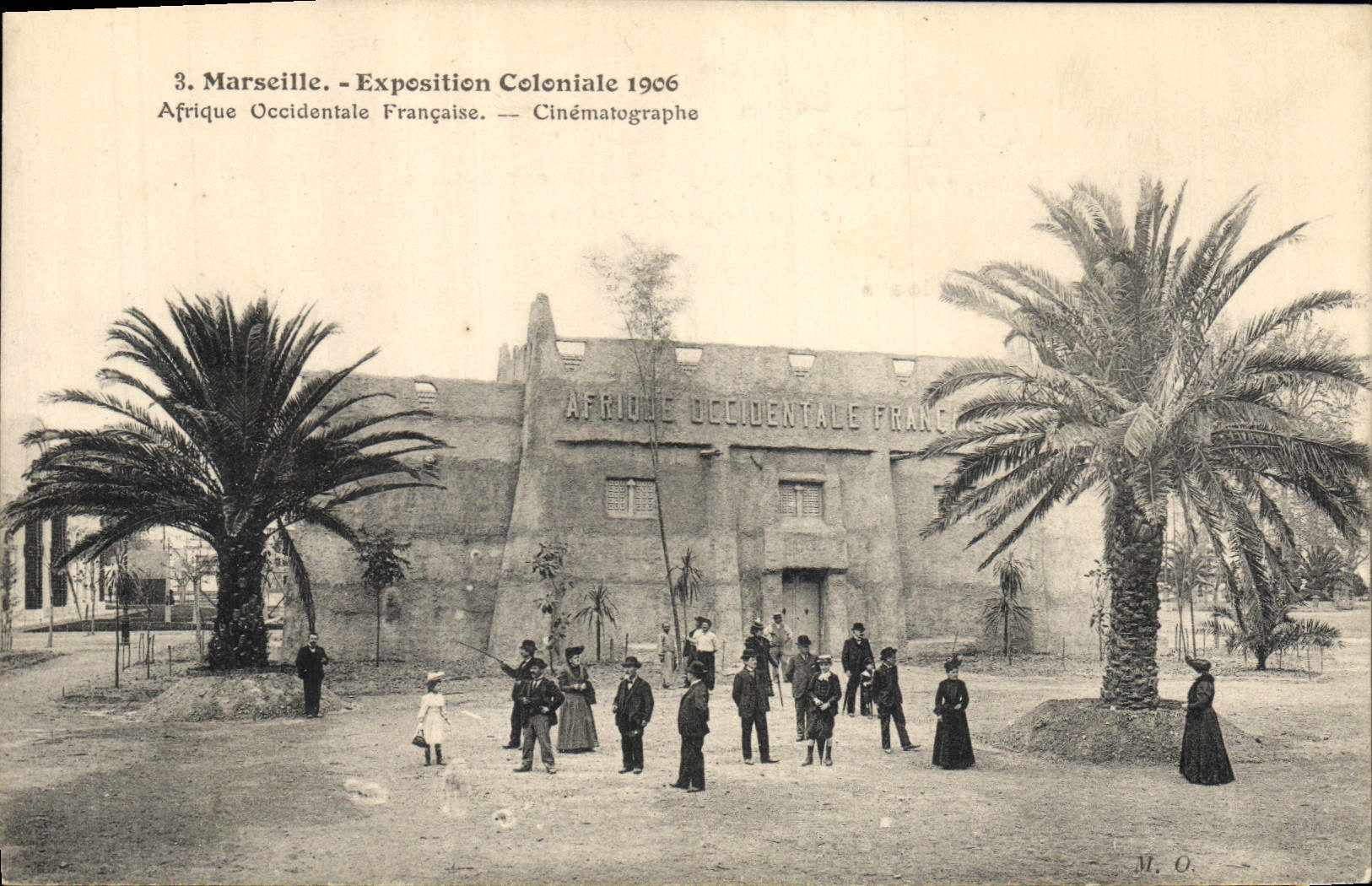 CPA Cinema Marseille Exposition Coloniale 1906 Afrique occidentale Francaise Cinematographie