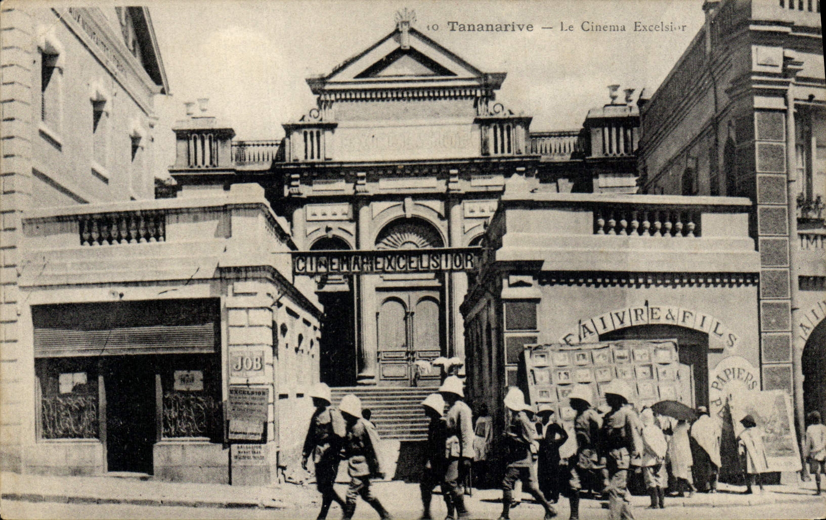 Vintage Postcard Cinema Madagascar Tananarive the Excelsior cinema SIGNAL