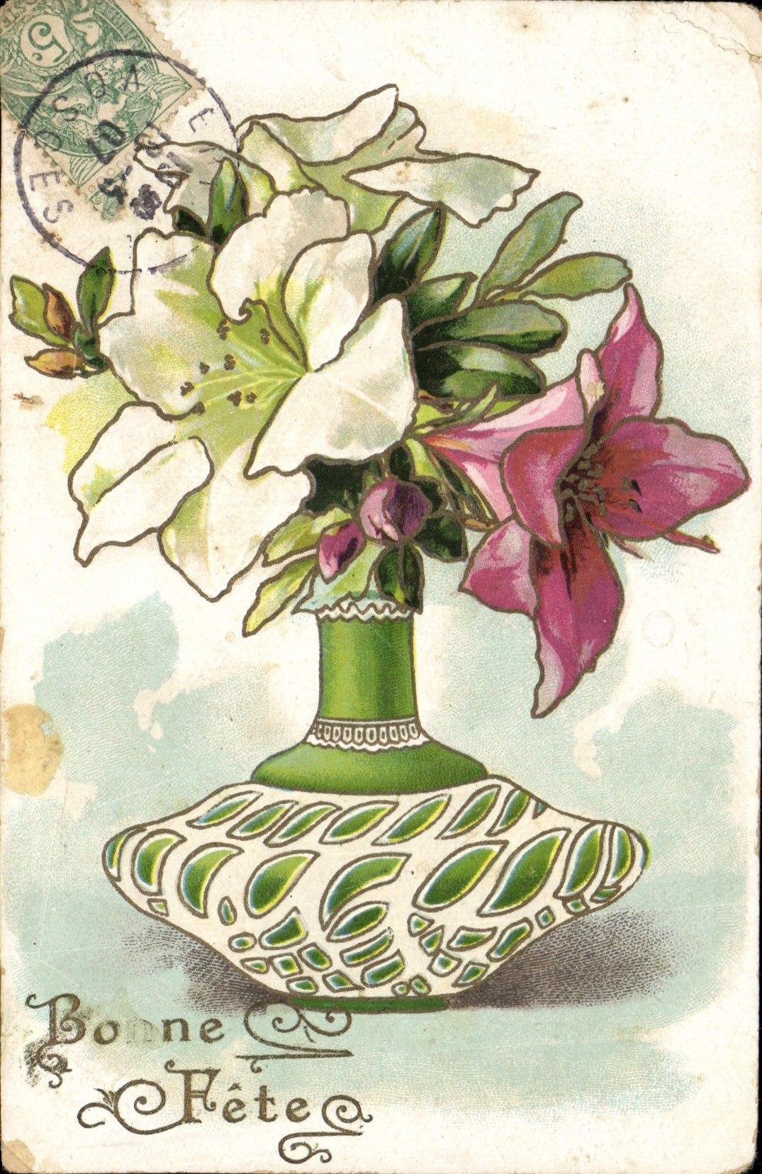 CPA Fantaisie Fleurs 