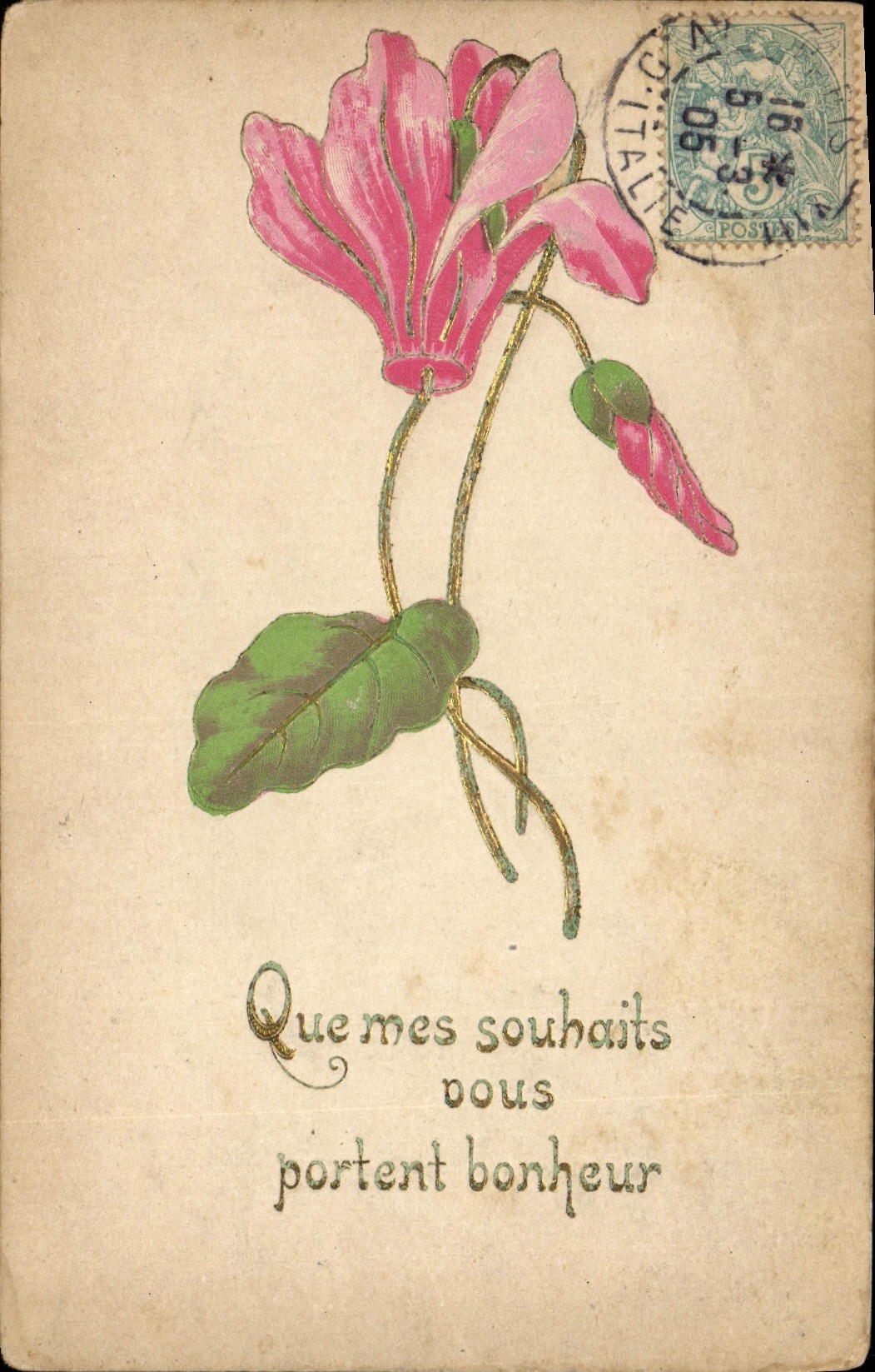 CPA Fantaisie Fleurs