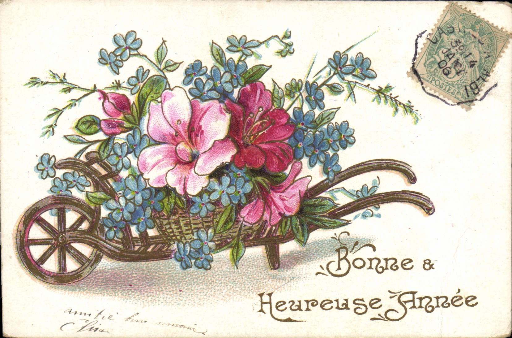 CPA Fantaisie Fleurs 